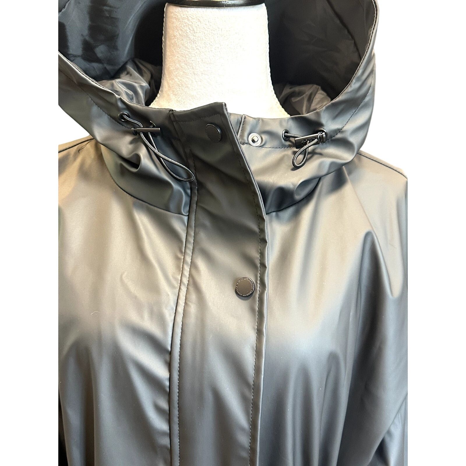 Rebecca Minkoff Rebecca Minkoff Black Light Hooded Trench Coat Black L NWT Size L / US 10 / IT 46 - 5 Thumbnail