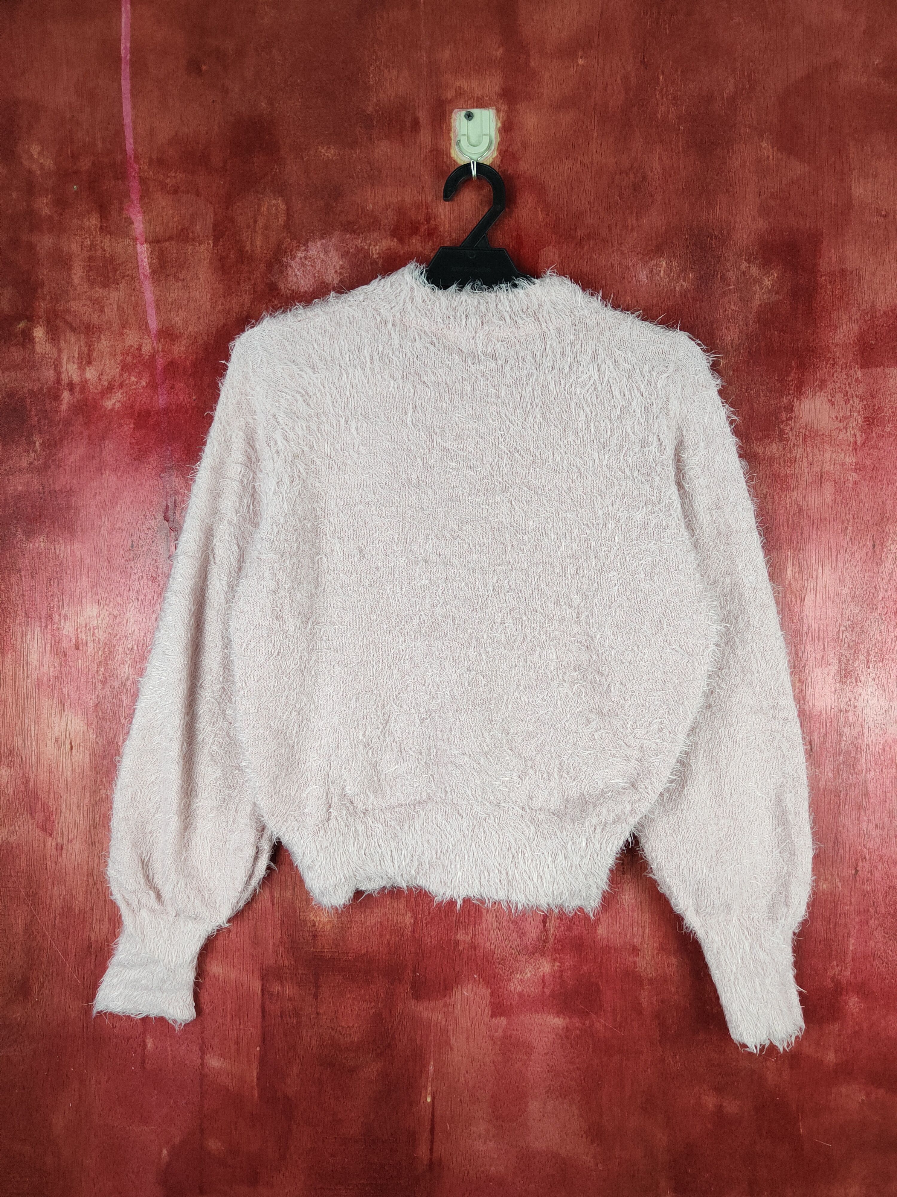 Japanese Brand × Vintage Earth Music & Ecology Pink Fur Mohair Knitwear Size M / US 6-8 / IT 42-44 - 7 Thumbnail