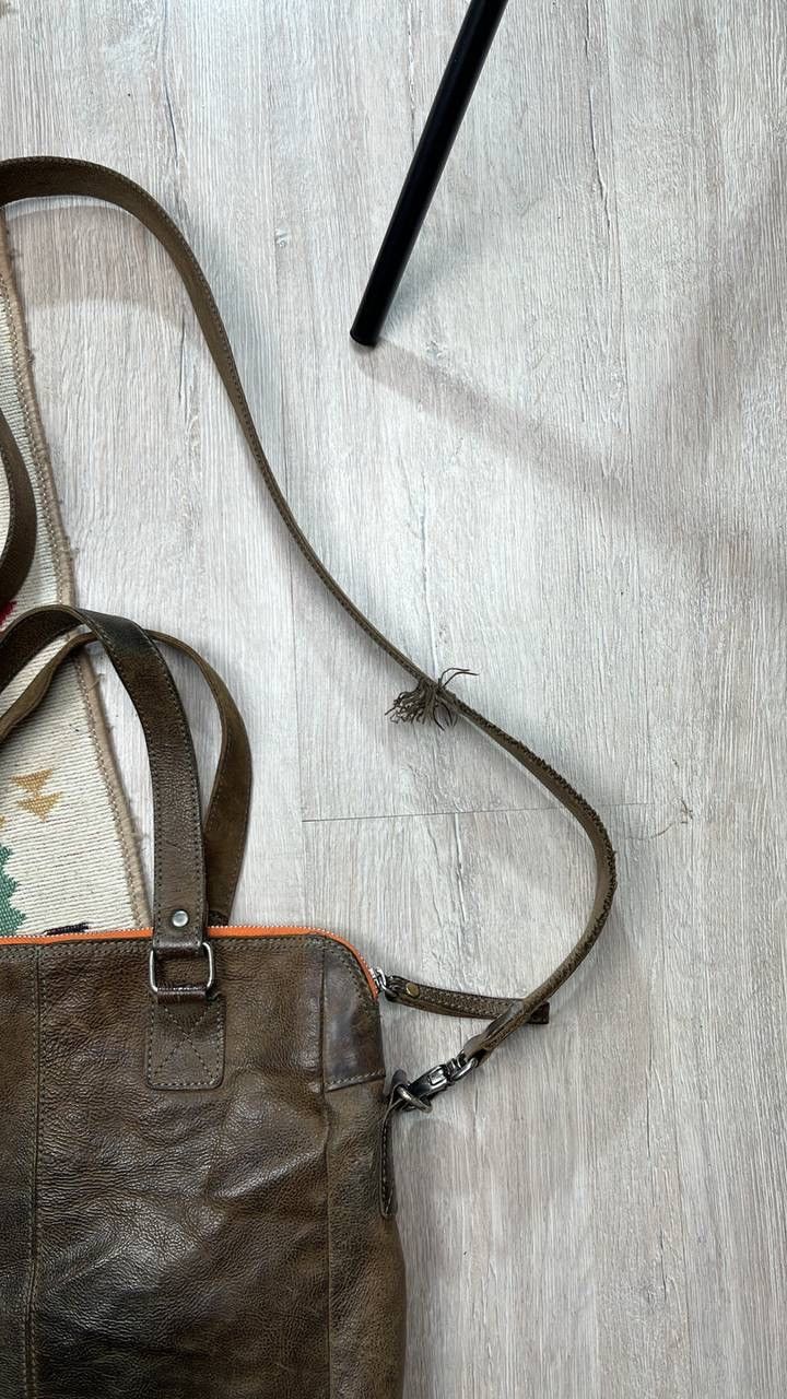 Leather × Vintage Rare Vintage Leather Coboys Bag shoulder bag Size ONE SIZE - 9 Thumbnail