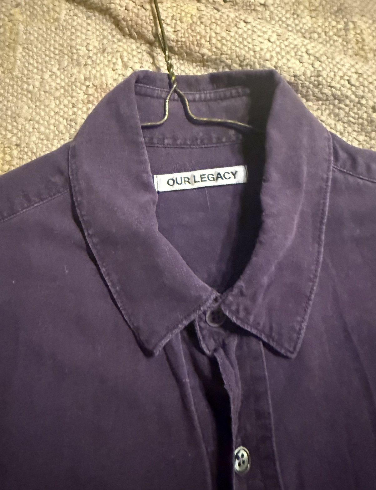 Our Legacy Our Legacy raw silk purple shirt Size US S / EU 44-46 / 1 - 2 Thumbnail