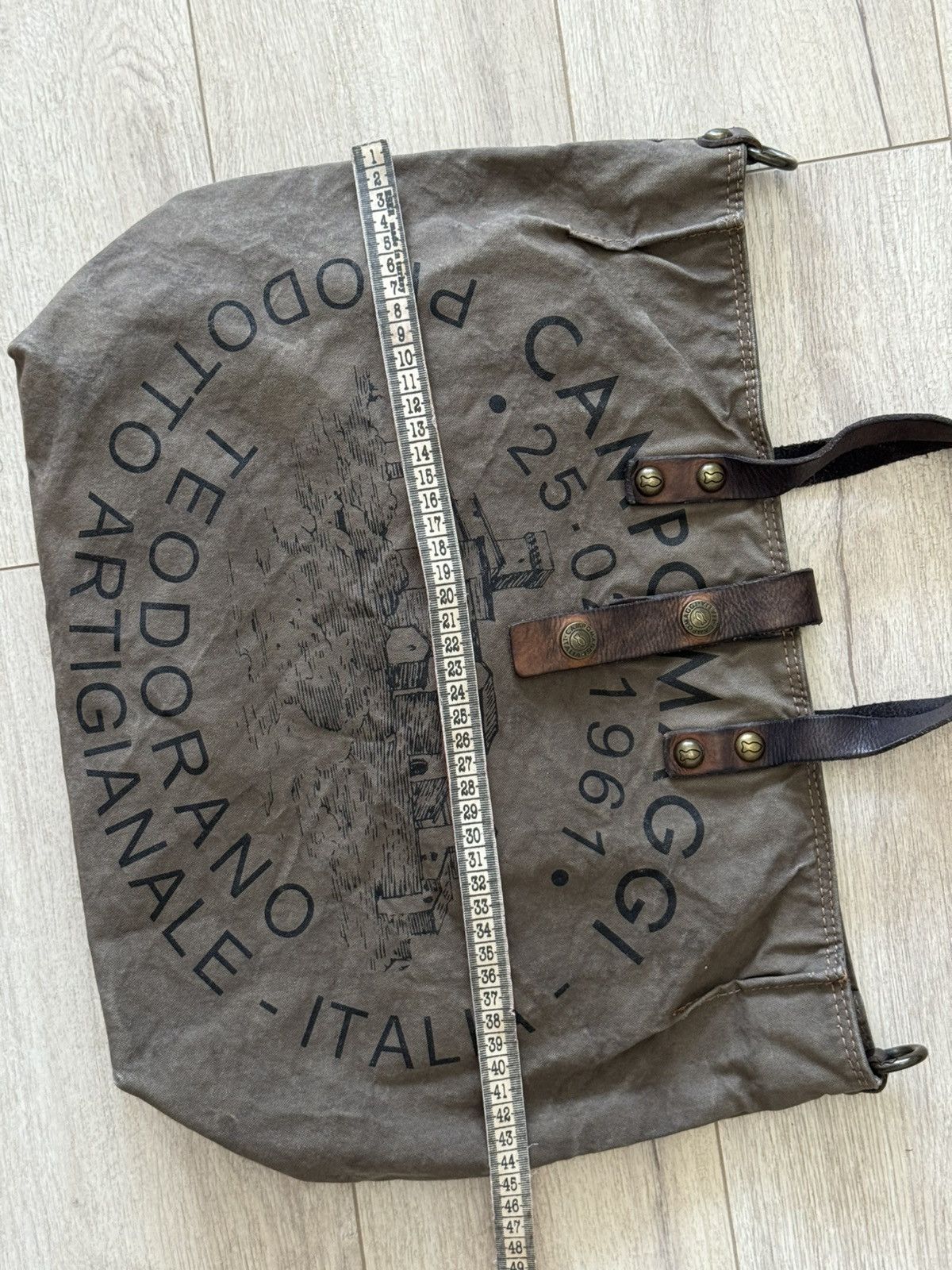 Other Vintage Campomaggi Crossbody ShoulderTote Bag Canvas Leather Size ONE SIZE - 22 Thumbnail