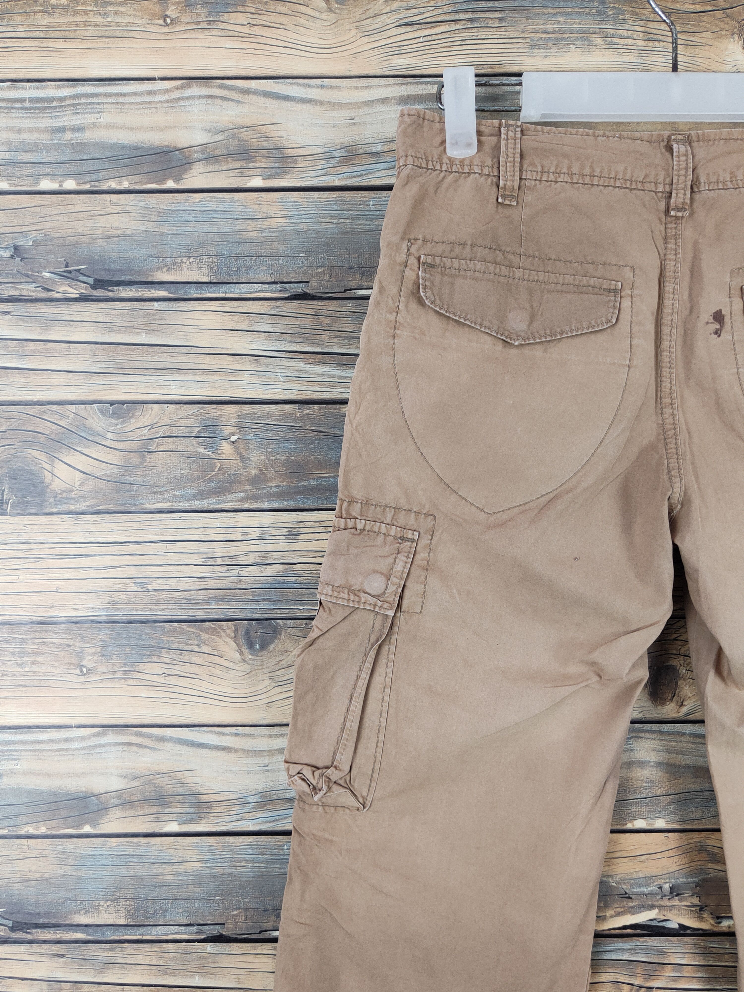 Japanese Brand iimk-Michel Klein Brown Multipocket Cargo Pants #W1021 Size 28" / US 6 / IT 42 - 8 Thumbnail