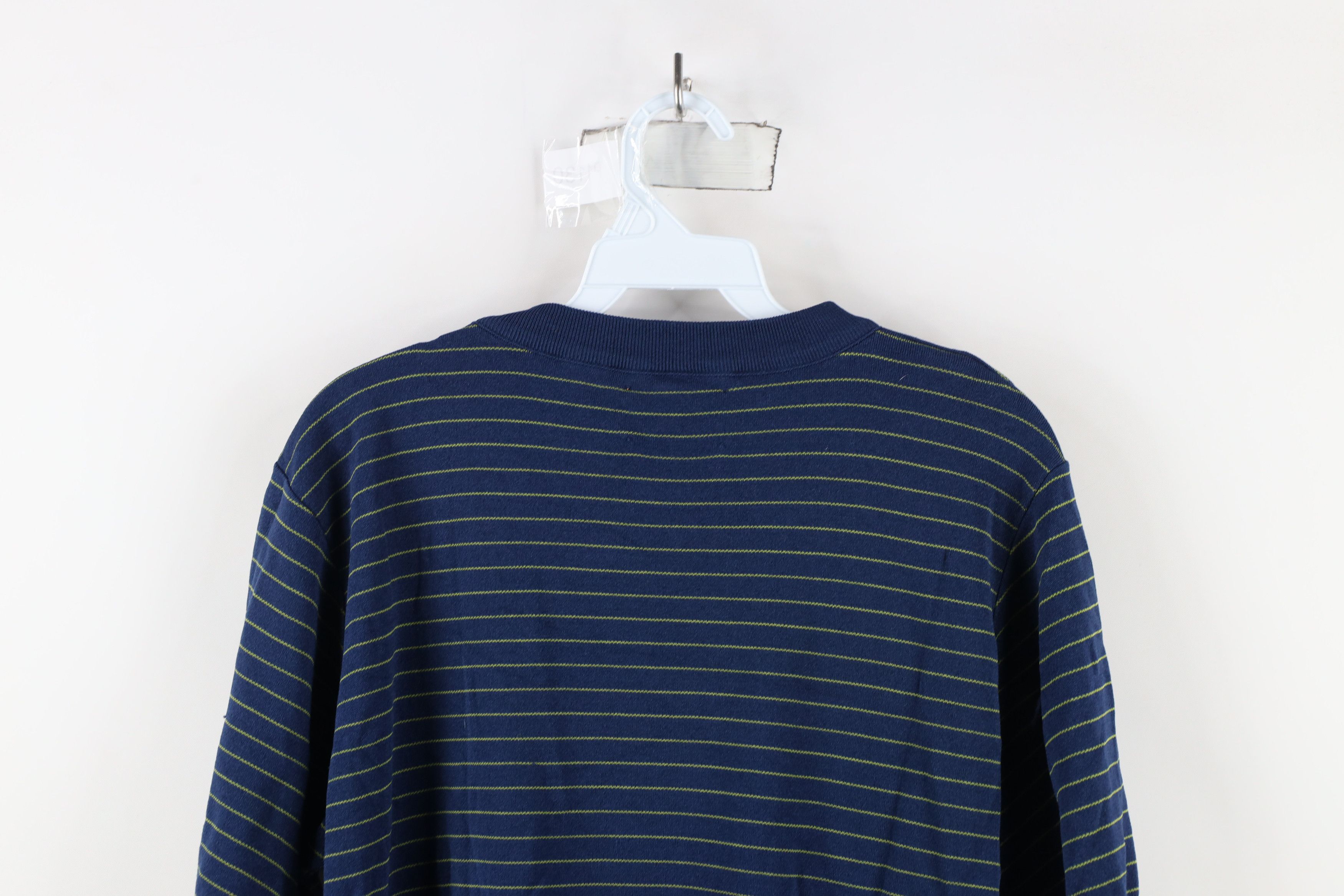 Vintage Vintage 50s 60s Streetwear Knit Striped T-Shirt Blue USA Size US M / EU 48-50 / 2 - 11 Thumbnail