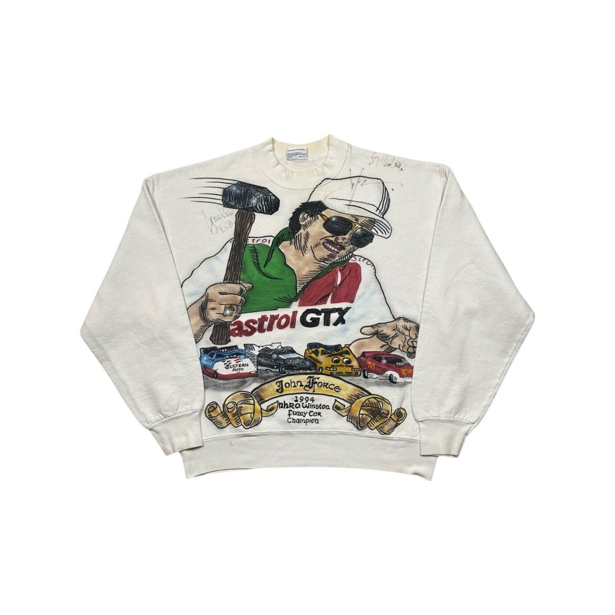 Other Vintage 90s 1994 Hand Paint Car Racing Crewneck Size US L / EU 52-54 / 3 - 1 Thumbnail