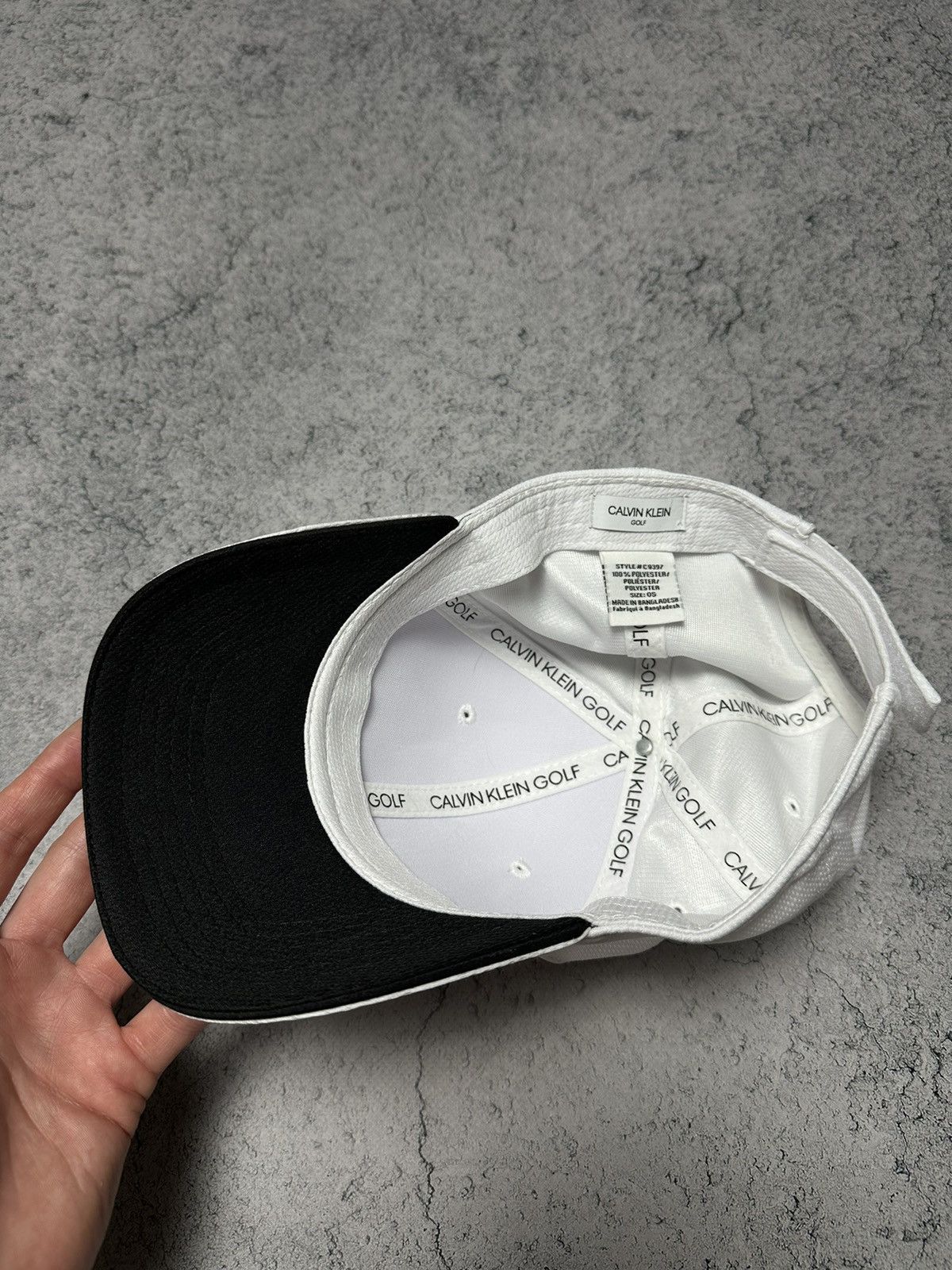 Calvin Klein Calvin Klein Golf White Cap Size ONE SIZE - 7 Thumbnail