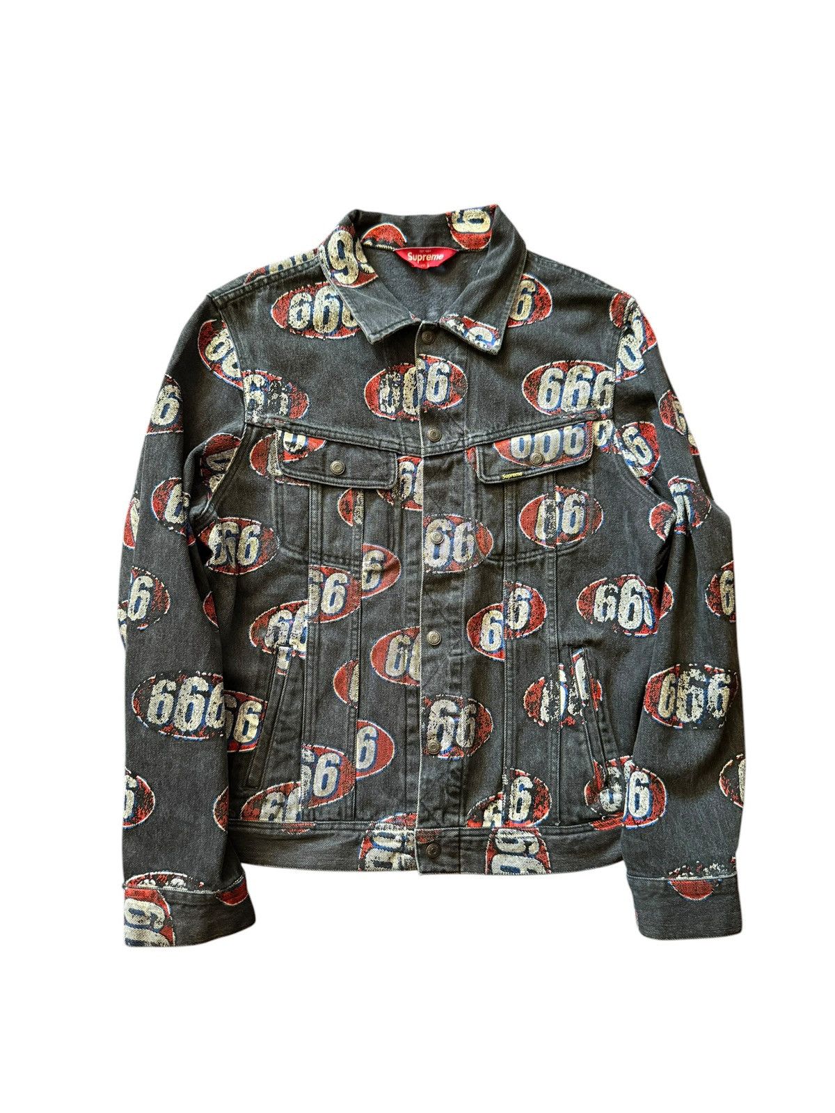 Supreme 666 Denim Trucker Jacket | Grailed
