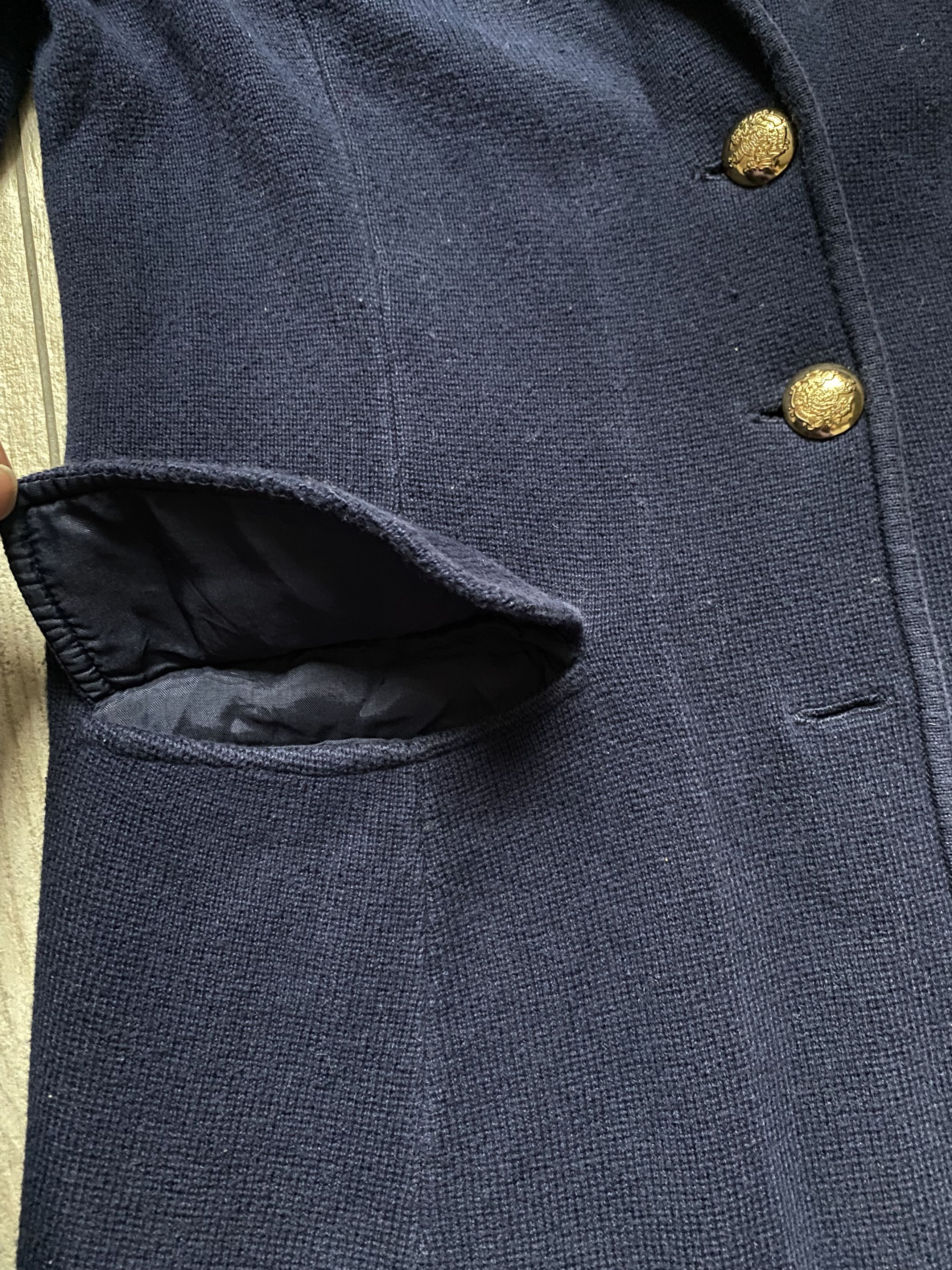 Lauren Ralph Lauren × Polo Ralph Lauren × Vintage Lauren Ralph Lauren Blue Women’s Knit Blazer Size S / US 4 / IT 40 - 5 Thumbnail