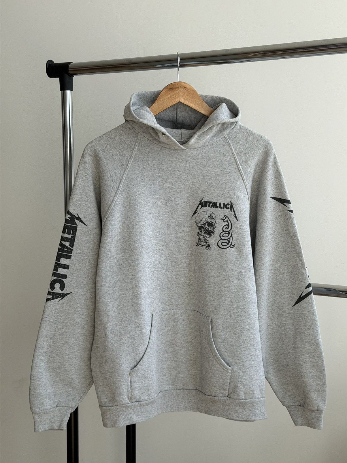 Metallica Rare Metallica Skull Graphic VNTG Hoodie XL Screen Stars Size US XL / EU 56 / 4 - 2 Thumbnail