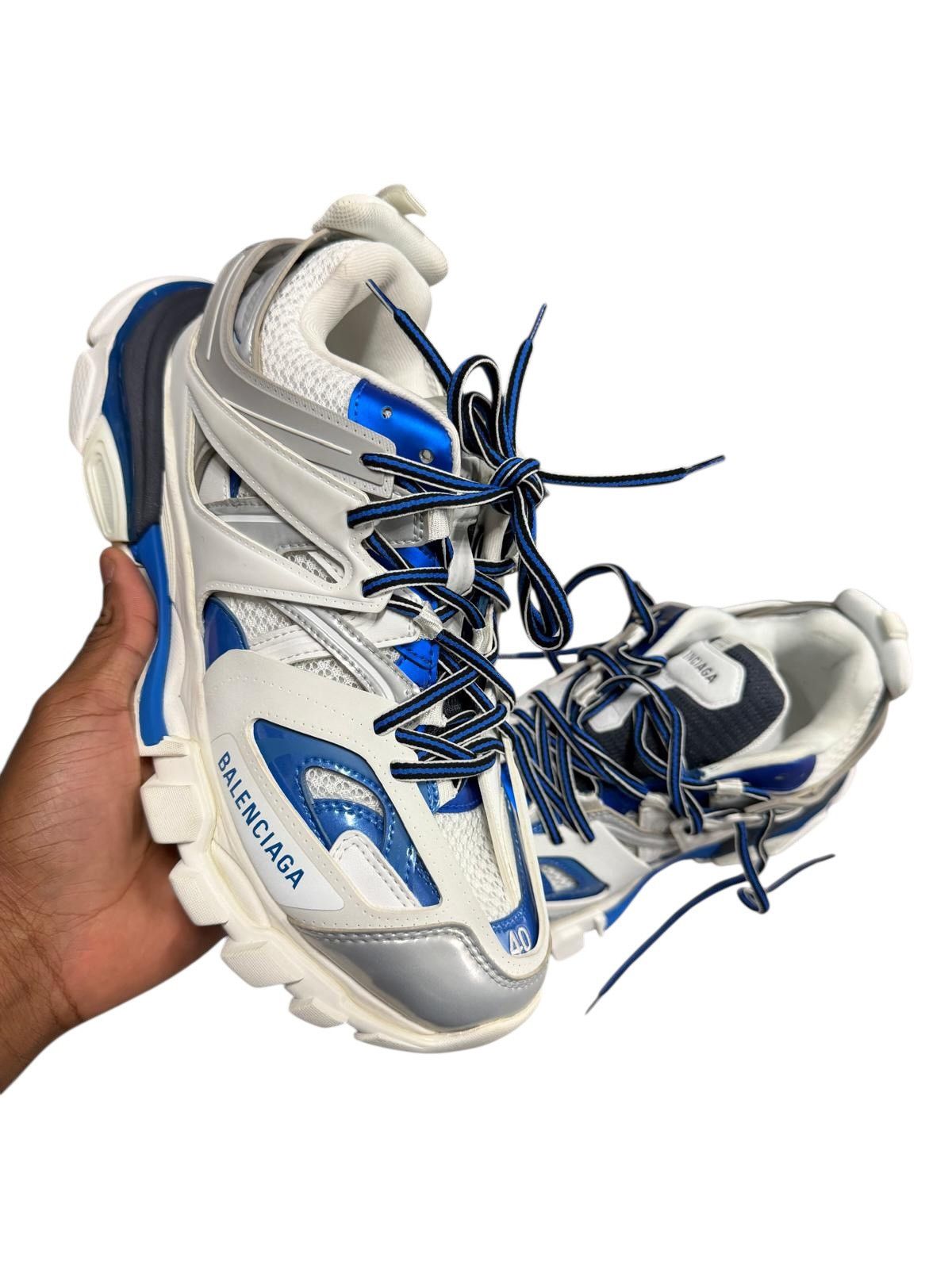 Balenciaga Balenciaga Track Runner Blue/White Size US 7 / EU 40 - 1 Thumbnail