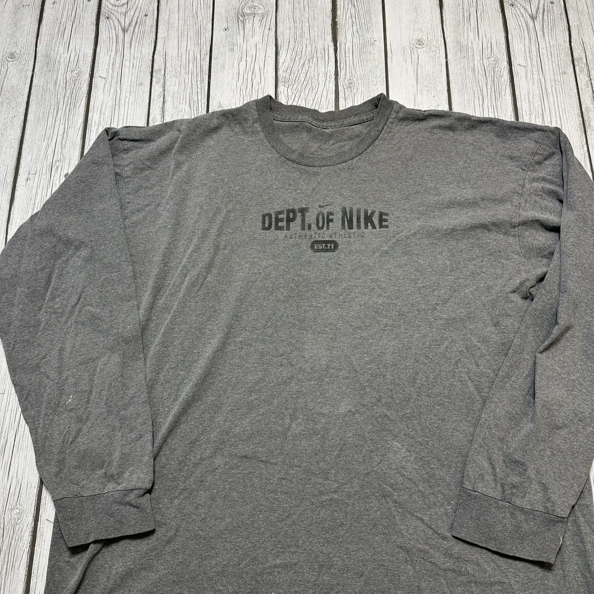 Nike × Vintage Vintage Nike long sleeve tee Size US XXL / EU 58 / 5 - 3 Thumbnail