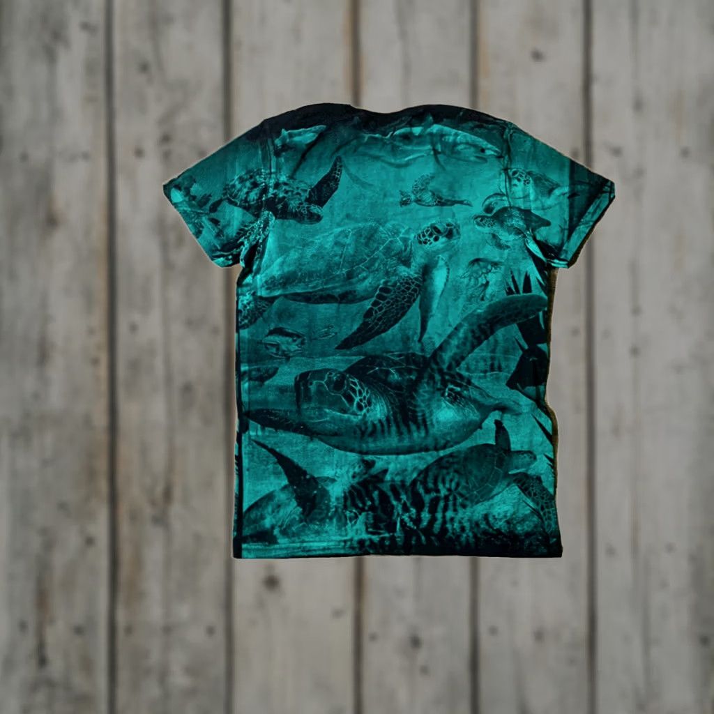 Gloverall Los Cabos Turtle Mens Small All Over Print T Shirt Size US S / EU 44-46 / 1 - 1 Thumbnail