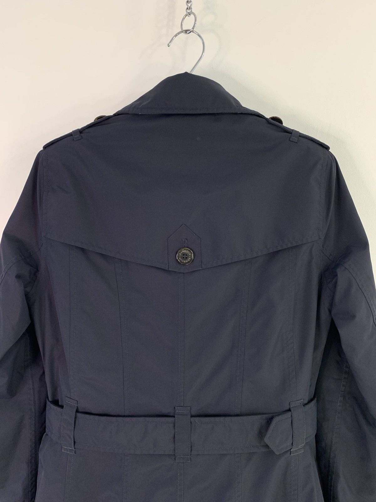 Barbour × Designer Barbour Millfire Quilted Womens Trench Coat S Size Size S / US 4 / IT 40 - 10 Thumbnail