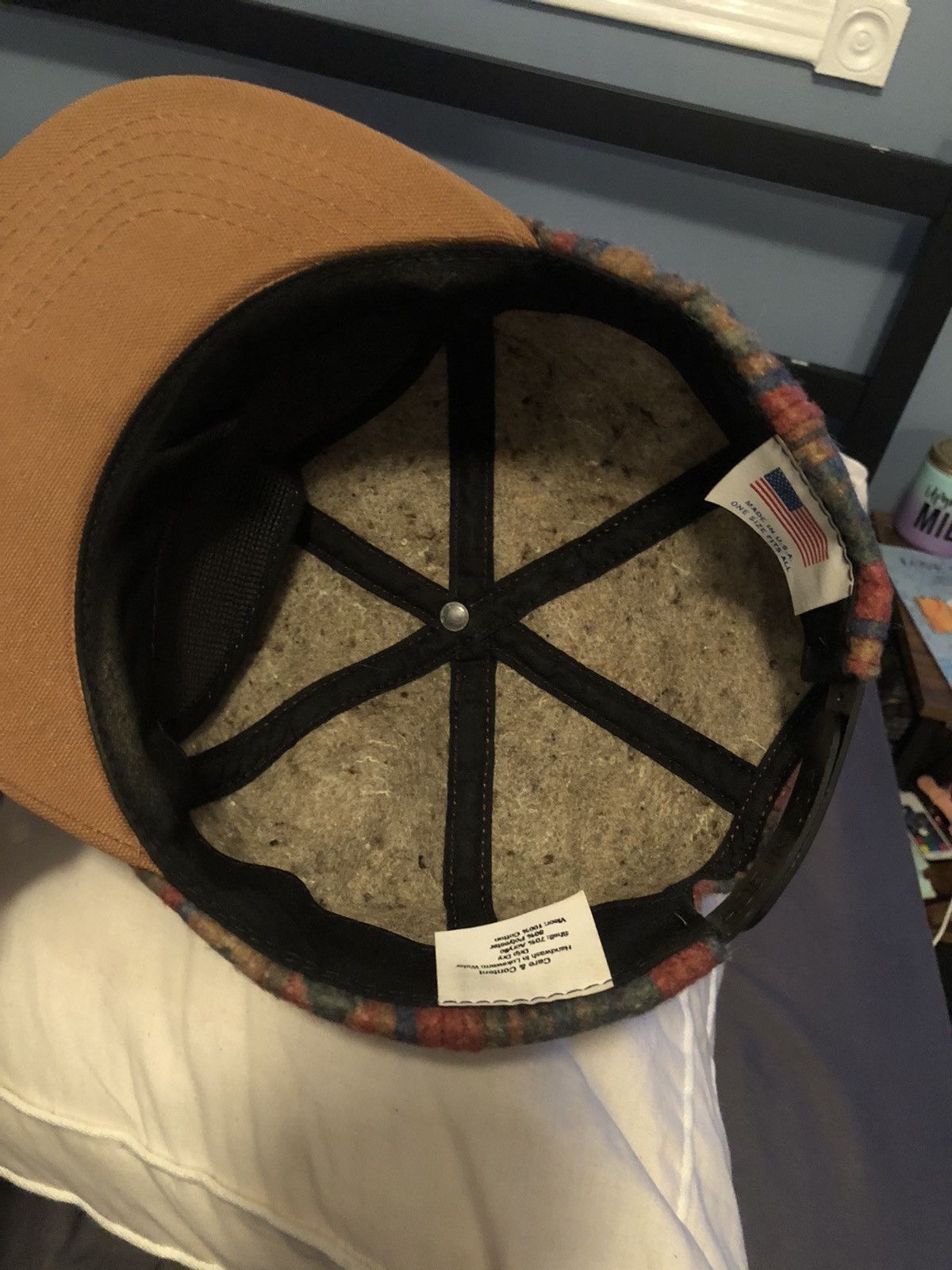Carhartt CARHARTT AZTEC SOUTHWESTERN WOOL HAT - MADE 1994 - DEADSTOCK Size ONE SIZE - 8 Thumbnail