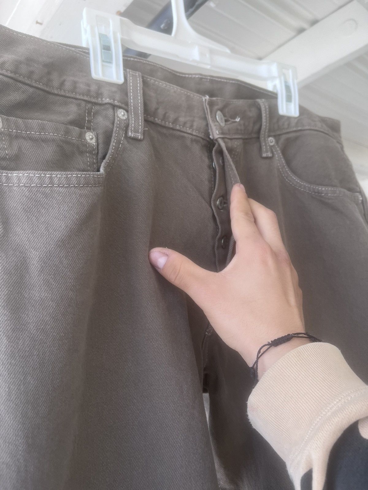 Levi's × Vintage Levi's Vintage 501 Olive Green Size US 36 / EU 52 - 3 Thumbnail