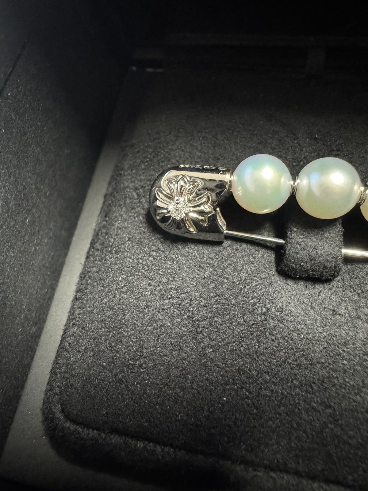Chrome Hearts Chrome hearts x mikimoto safetypin Size ONE SIZE - 4 Thumbnail