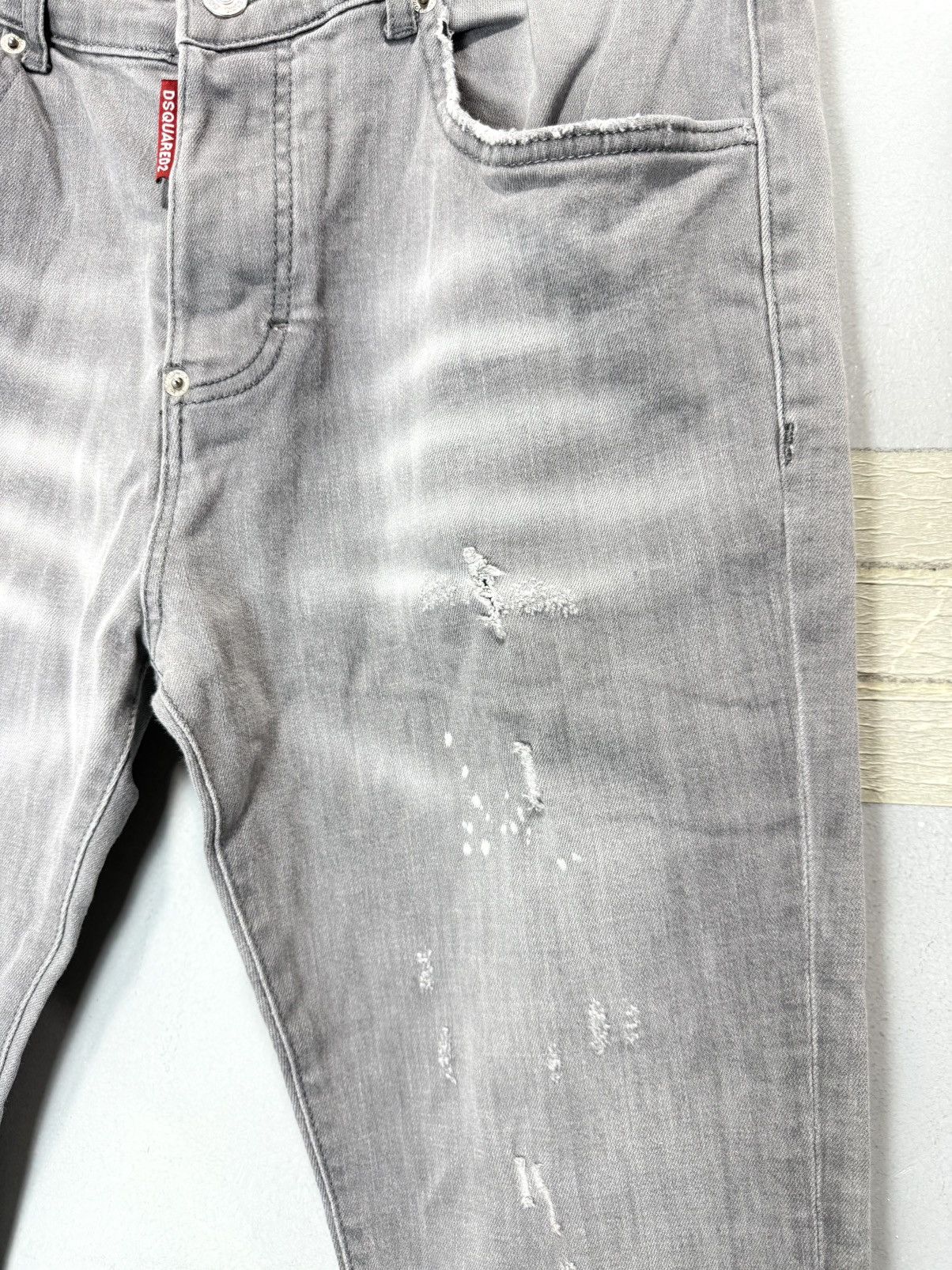 Dsquared2 Dsquared2 Pants Gray Denim Pants Jeans Drip Drill Size US 34 / EU 50 - 5 Thumbnail