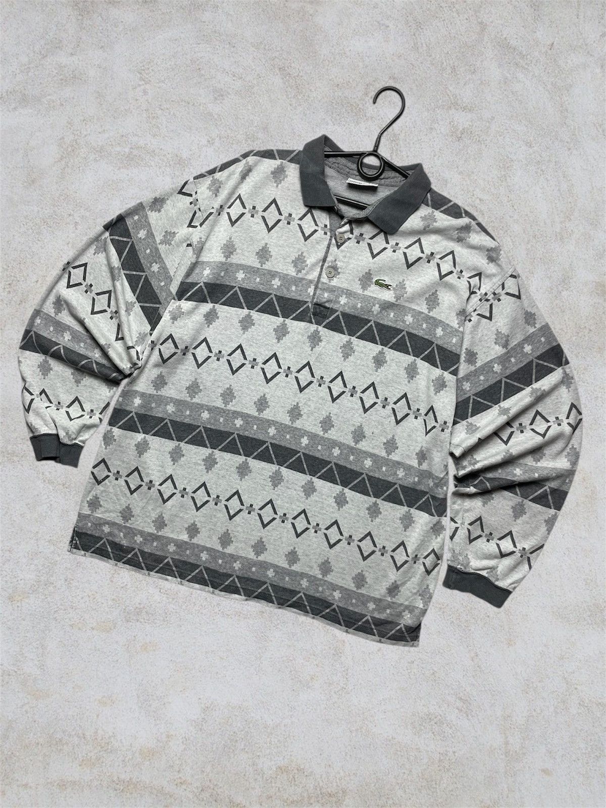 Lacoste Lacoste vintage long sleeve rugby shirt size XL Size US XL / EU 56 / 4 - 1 Thumbnail