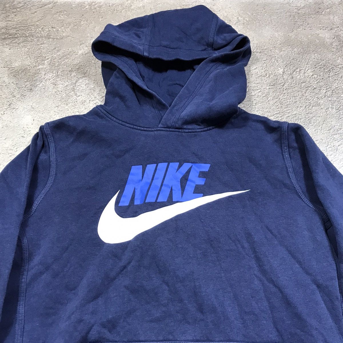 Vintage Vintage Nike Swoosh Hoodie 90s Y2K Streetwear Navy Graphic M Size US M / EU 48-50 / 2 - 2 Thumbnail