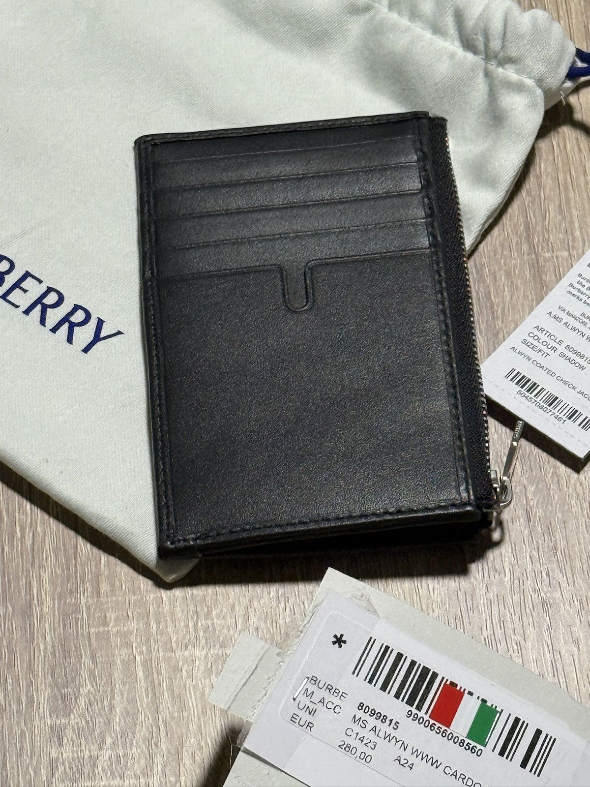 Burberry Burberry Tartan Patterned card holder With Zip Unisex Size ONE SIZE - 5 Thumbnail