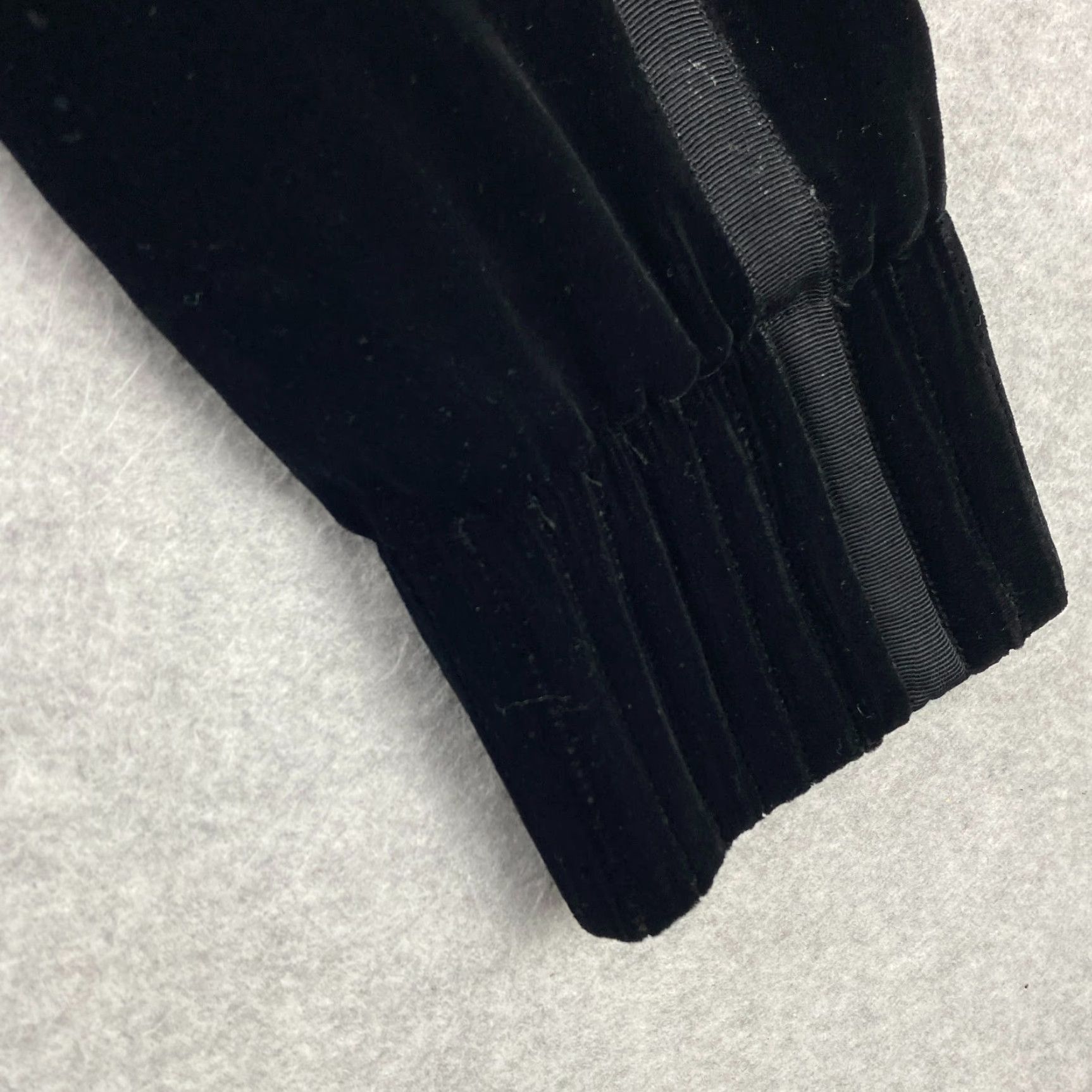 Armani Exchange Armani Exchange Velvet Jacket Womens M Black Full Zip Lined Silk Blend Modern Casual All Seasons Mid-Length Pockets Size M / US 6-8 / IT 42-44 - 6 Thumbnail