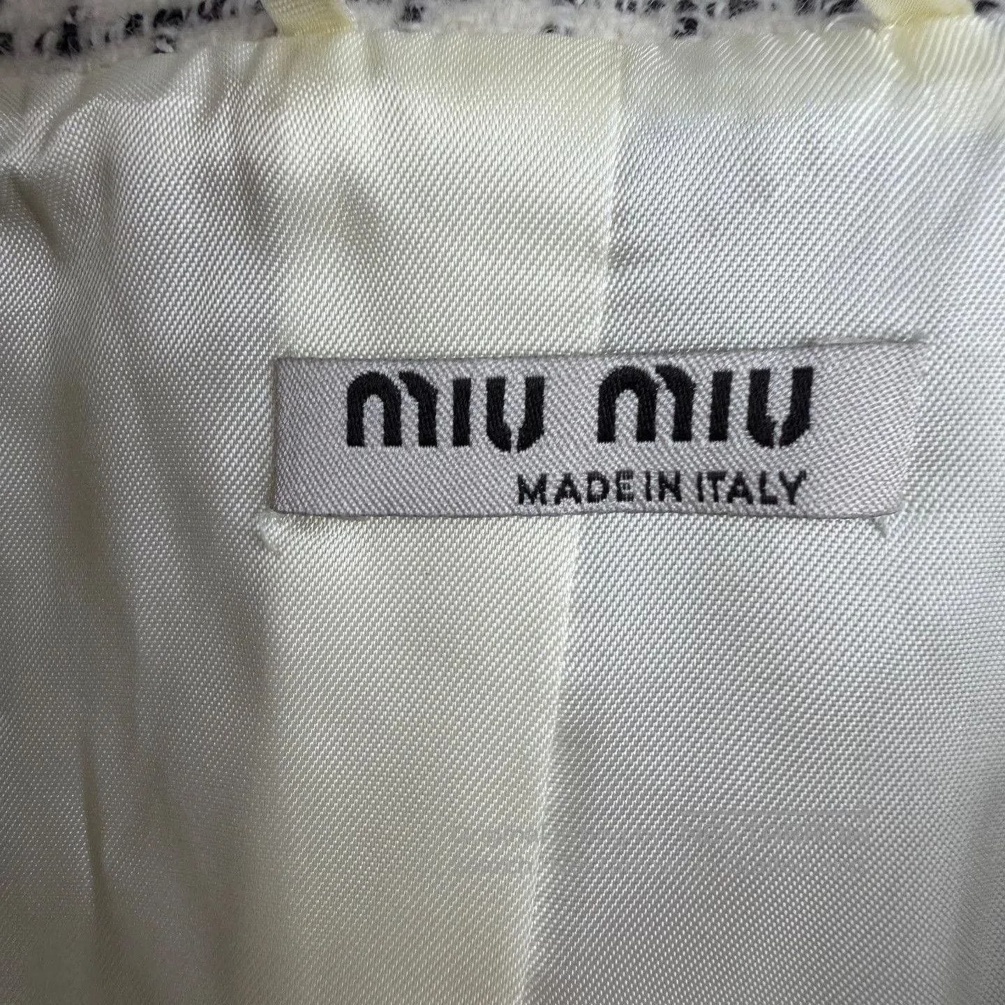 Miu Miu Miumiu Checkered Bow Collar Coat. Size S / US 4 / IT 40 - 2 Thumbnail