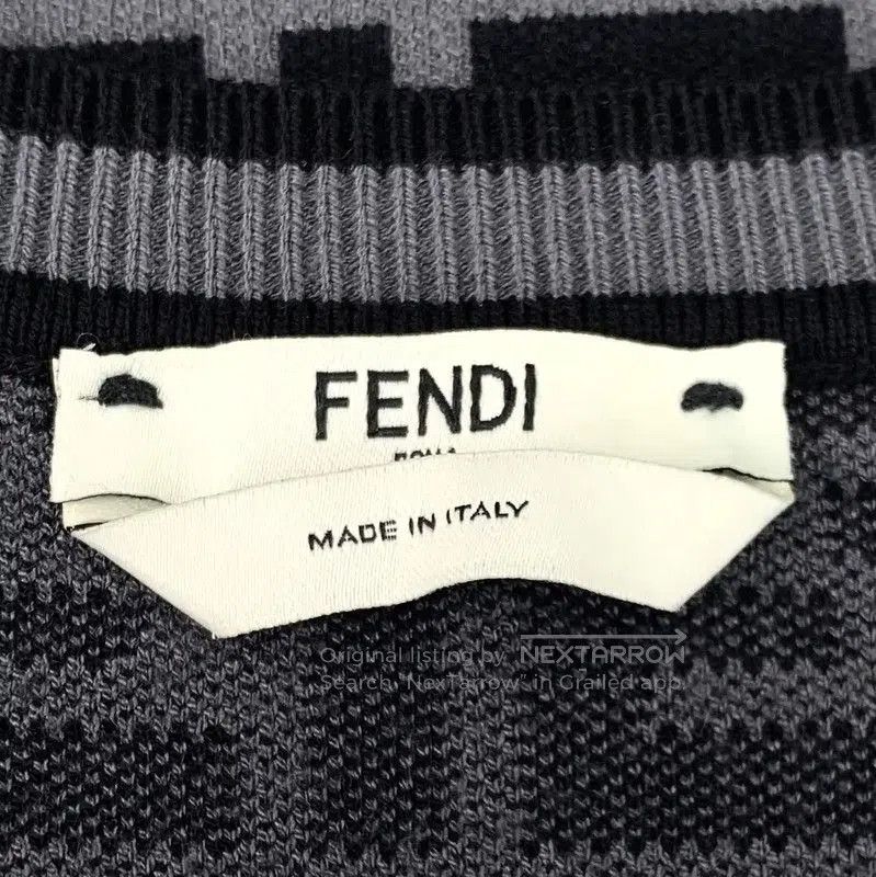 Fendi Fendi XS Black and Gray Knit Sweater . Size XS / US 0-2 / IT 36-38 - 5 Thumbnail