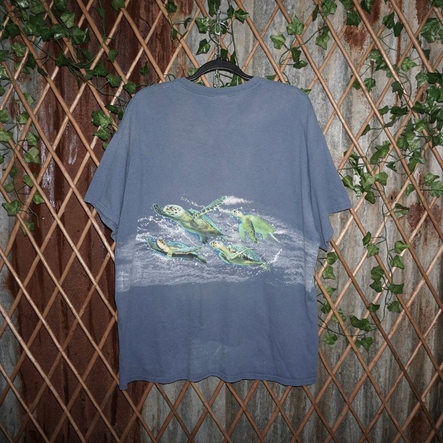 Gildan XL - Vintage Y2K sea life aquatic 2000s wraparound t-shirt Size US XL / EU 56 / 4 - 2 Thumbnail