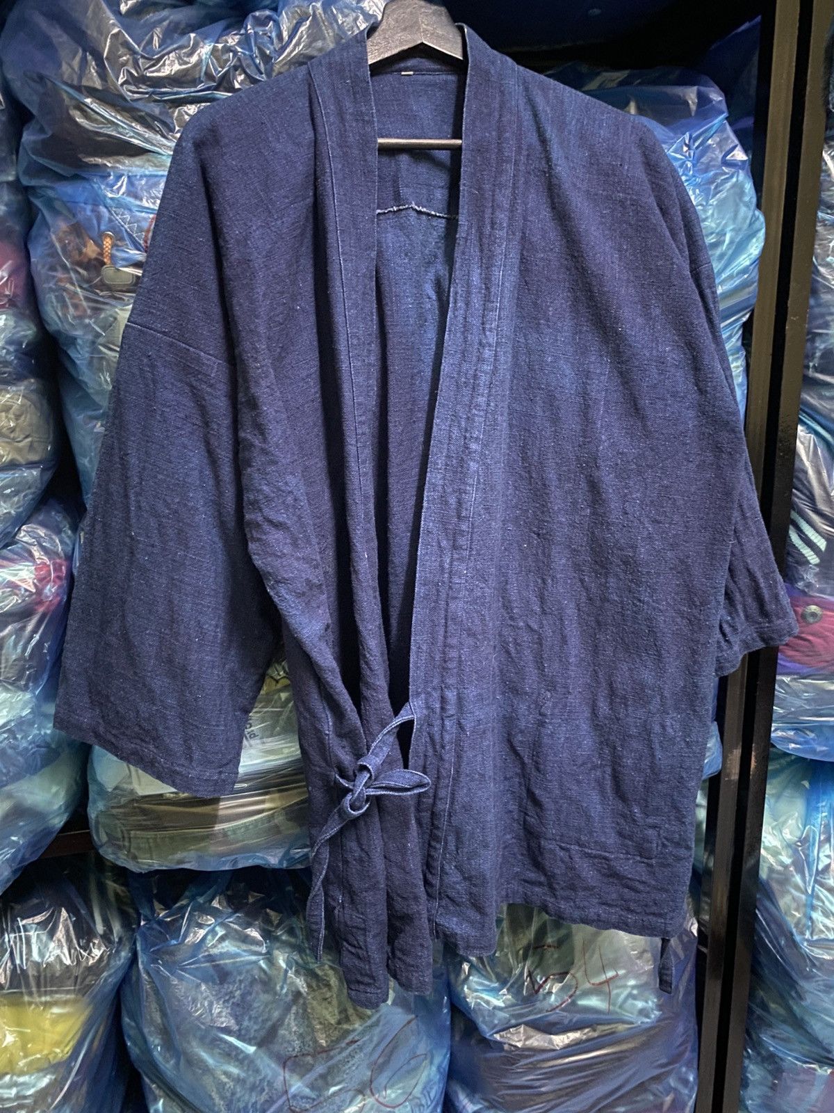 Indigo Vintage Japanese Indigo Cotton Samue Jacket Workwear Size US L / EU 52-54 / 3 - 3 Thumbnail