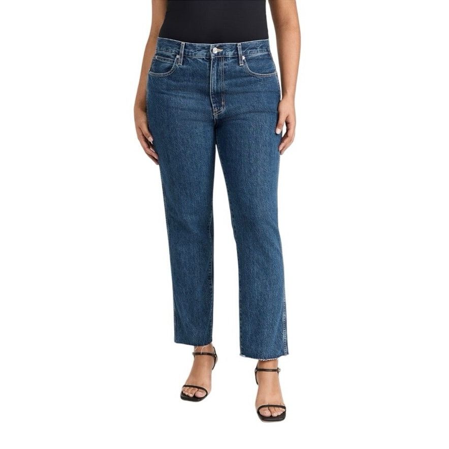 SLVRLAKE SLVRLAKE Hero High Rise Cropped Straight Leg Jeans sz 30 Size 30" / US 8 / IT 44 - 1 Thumbnail