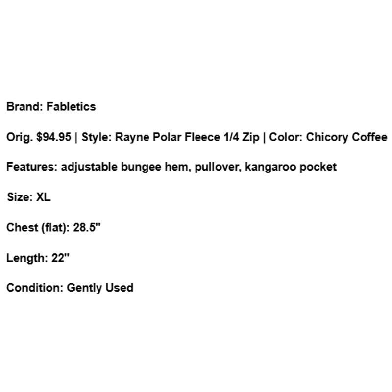 Fabletics Fabletics Rayne Polar Fleece 1/4 Zip Brown XL Oversized Cozy Size XL / US 12-14 / IT 48-50 - 7 Thumbnail