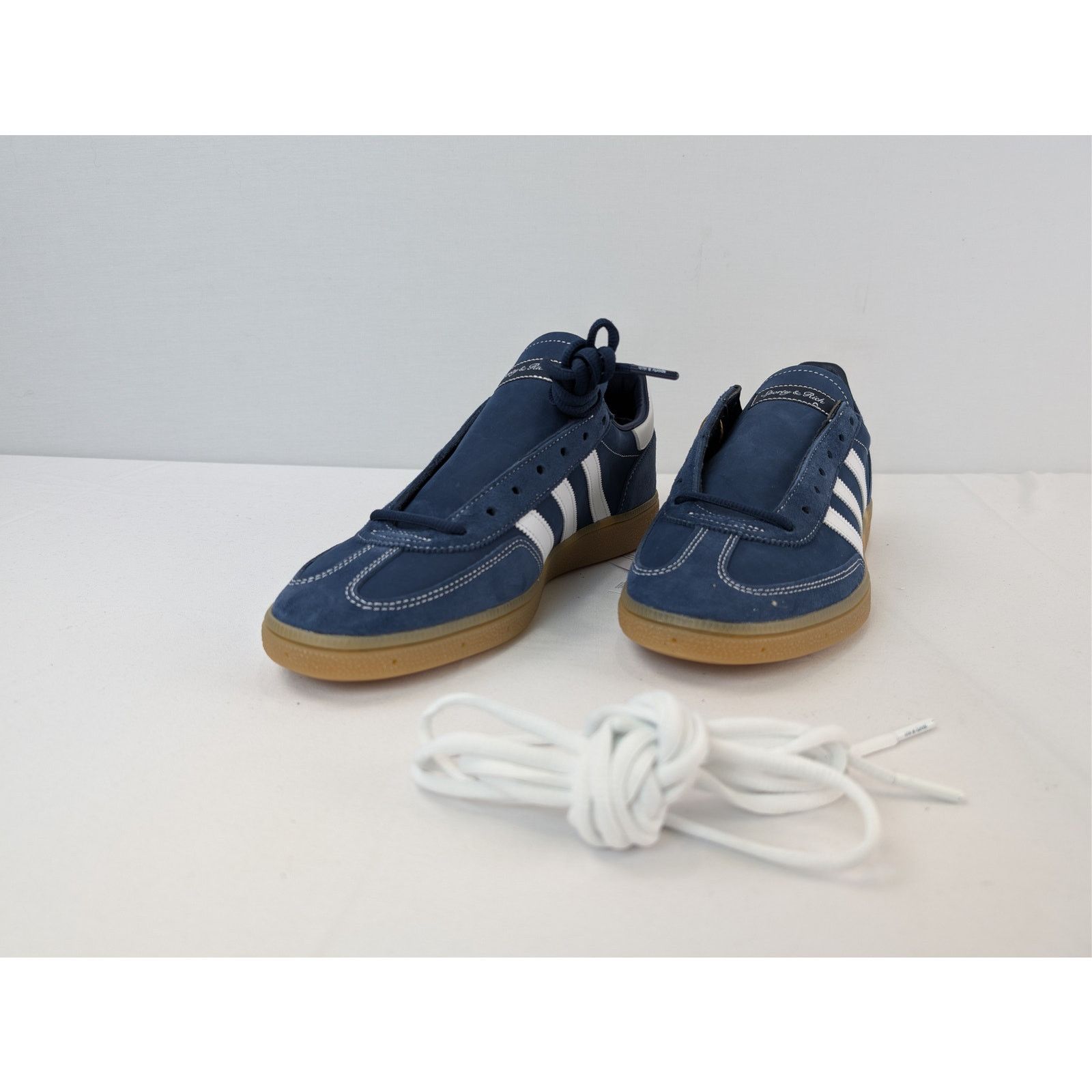 Adidas × Sporty & Rich o1rshd1 Handball Spezial x Sporty & Rich sneakers Beige/Blue Size US 11.5 / EU 44-45 - 7 Thumbnail
