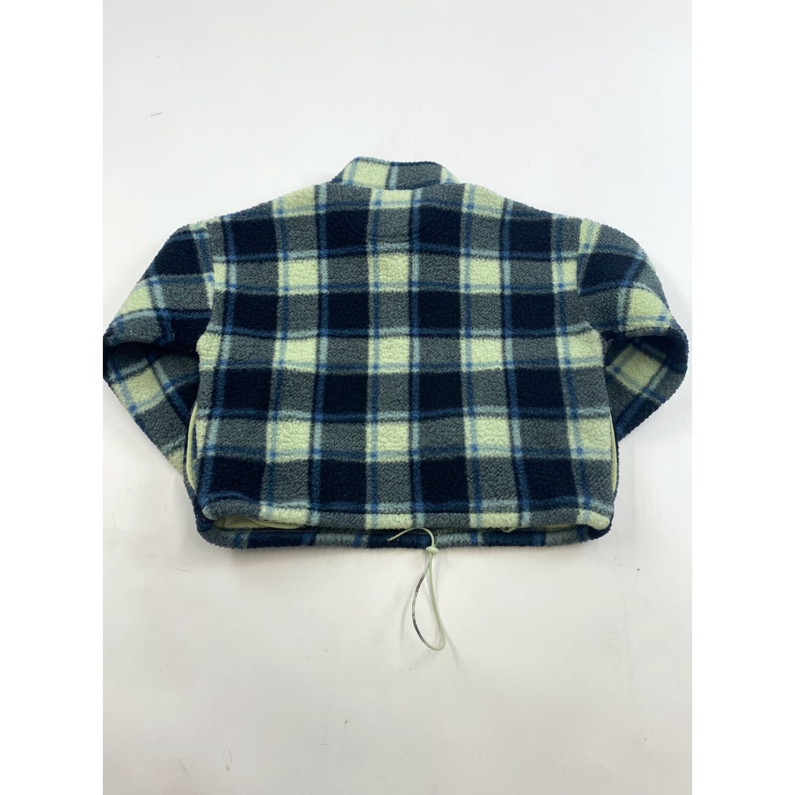 American Eagle Outfitters American Eagle Sweatshirt Womens XS Plaid Cropped Fleece Size XS / US 0-2 / IT 36-38 - 2 Thumbnail