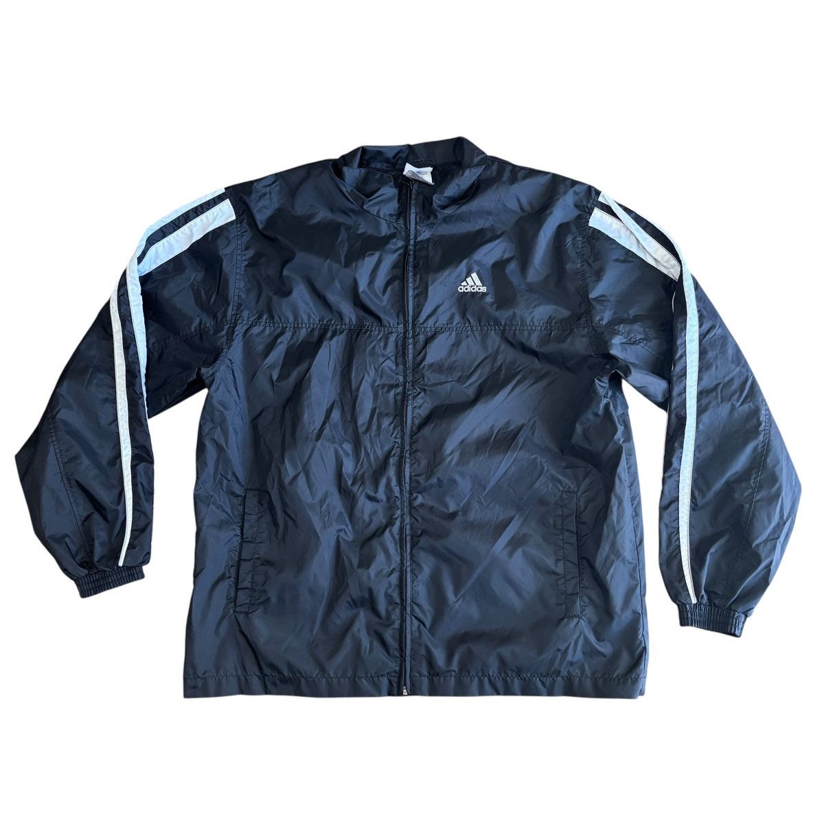 Adidas 90s Adidas Trefoil track jacket zip sportwear men’s large Size US XL / EU 56 / 4 - 1 Thumbnail