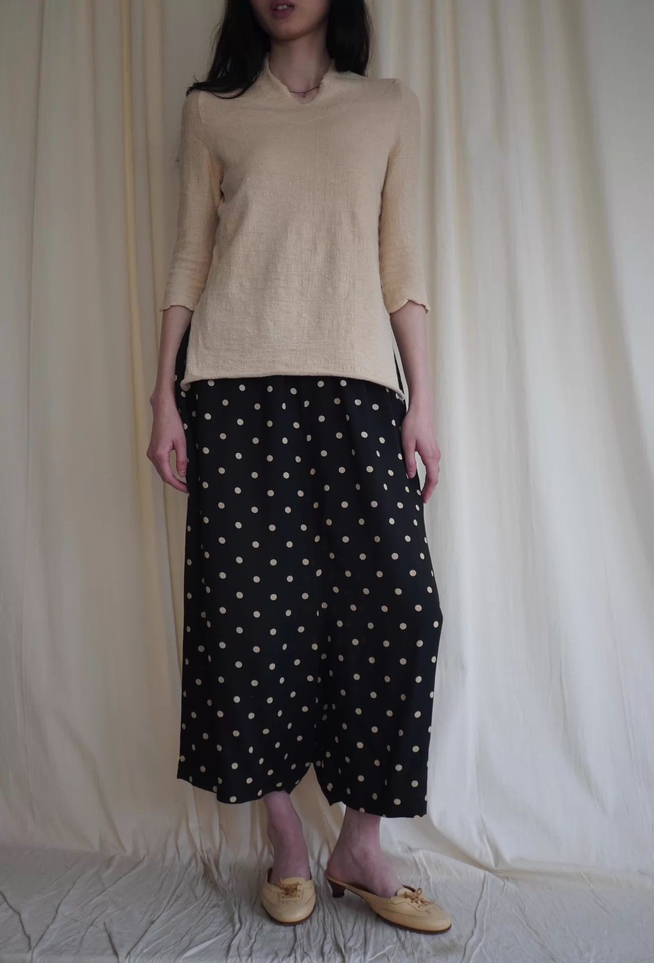 Y's Y's Yohji Yamamoto stretch linen 7/8 top size 3 women's Size L / US 10 / IT 46 - 7 Thumbnail
