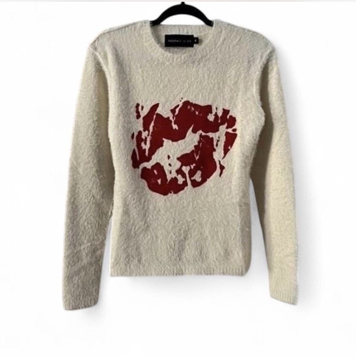 Racer Worldwide NWT RARE DEADSTOCK RACER WORLDWIDE “Kiss” Knit Sweater Top Size US S / EU 44-46 / 1 - 2 Thumbnail