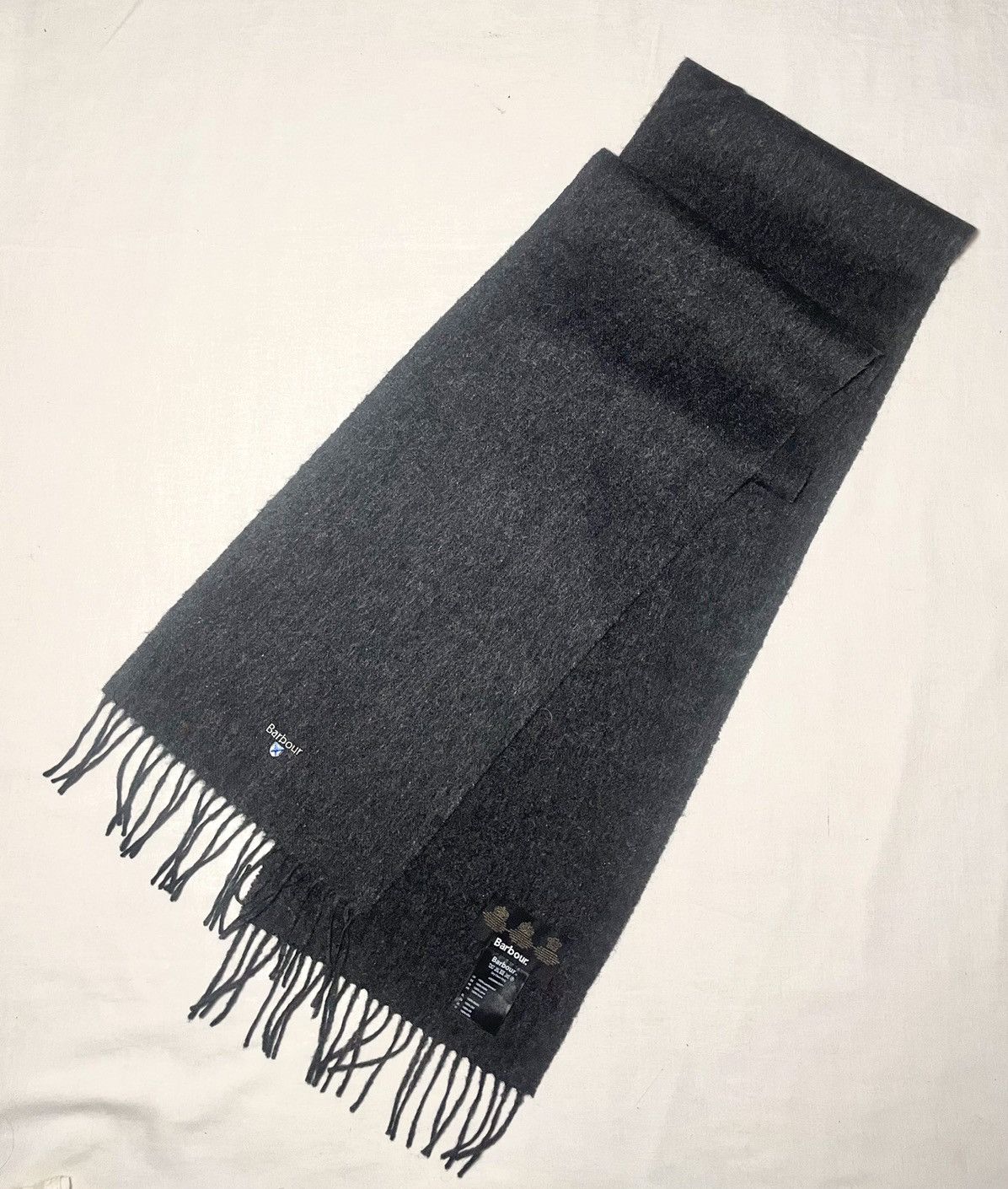 Barbour Barbour grey wool scarf Size ONE SIZE - 4 Thumbnail
