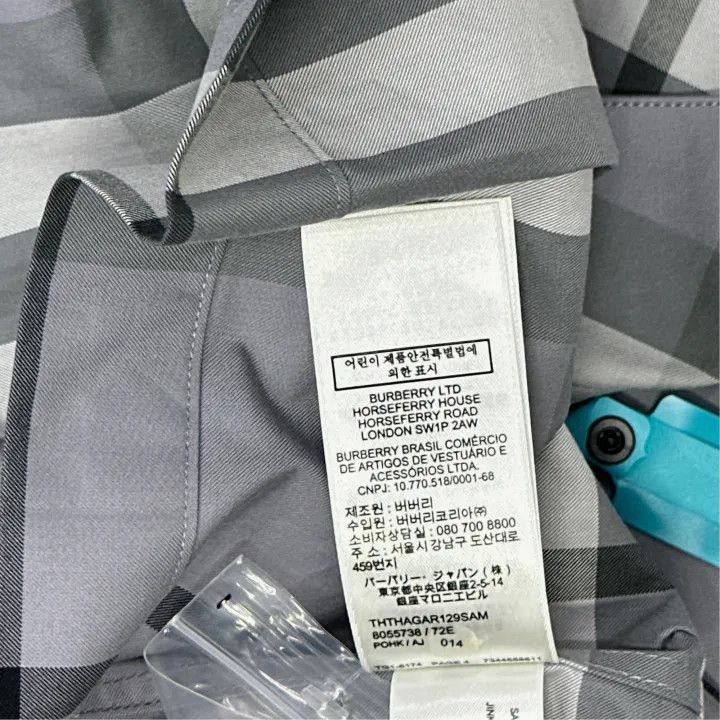 Burberry Burberry Burberry Gray Plaid Zip Long Sleeve Shirt-2507 Size US XS / EU 42 / 0 - 2 Thumbnail
