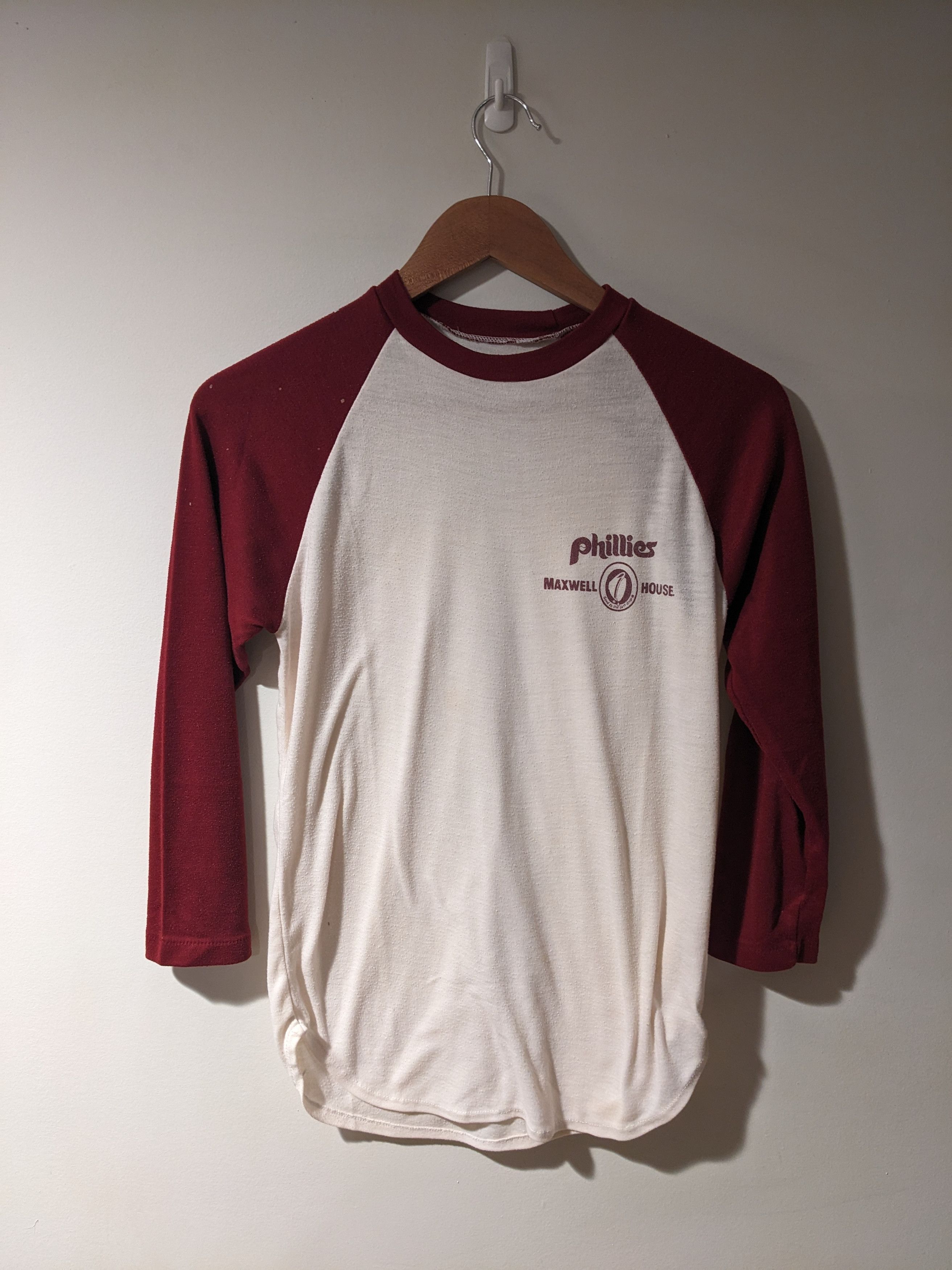 MLB × Vintage Vintage 80s Phillies Maxwell House Long-Sleeve T-Shirt Size US S / EU 44-46 / 1 - 1 Thumbnail