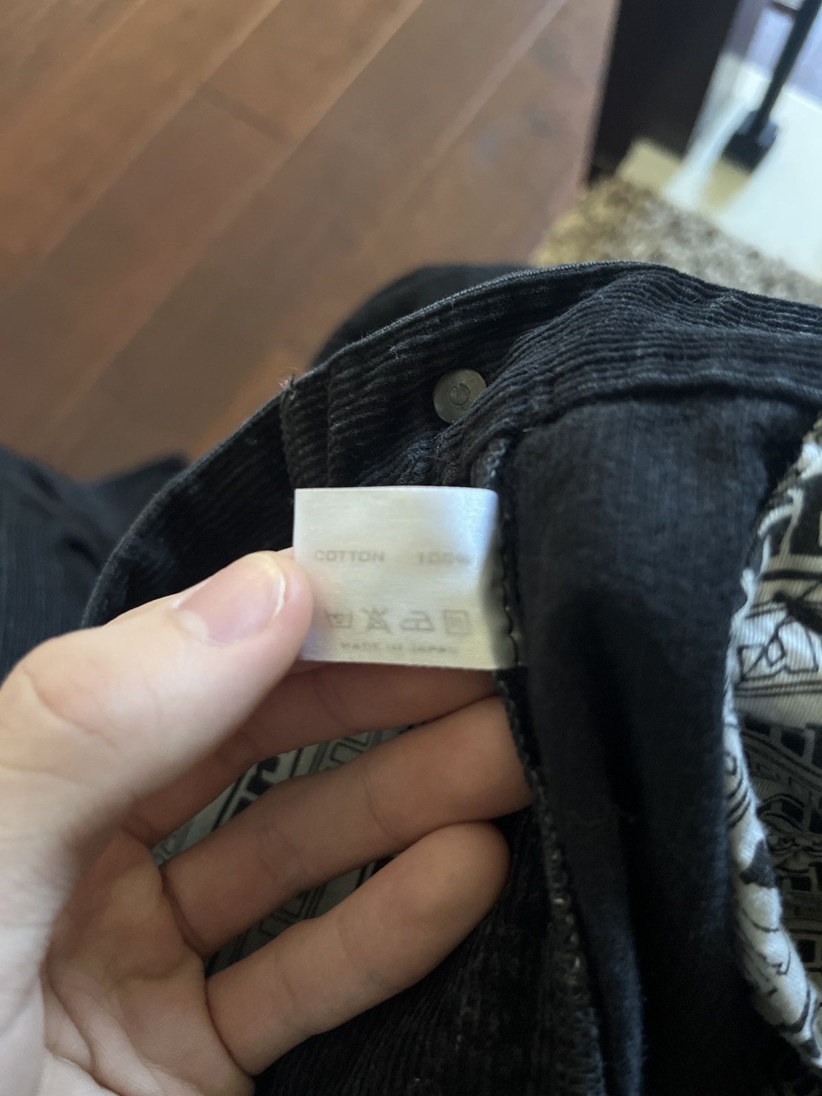 Number (N)ine AW03 "Touch Me Im Sick" Crying Heart Corduroy Pants FW03 Size US 28 / EU 44 - 7 Thumbnail