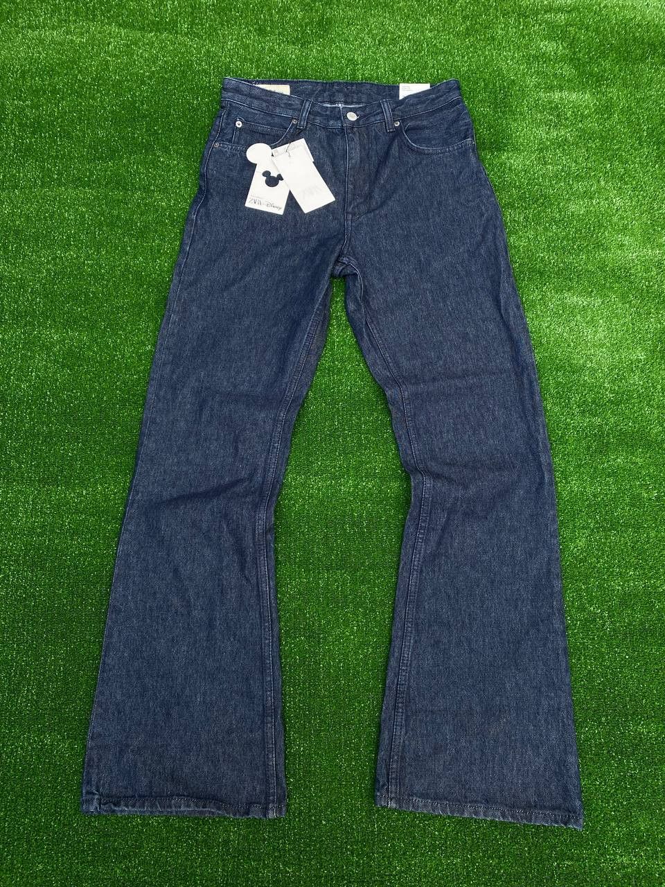 Zara Zara x Disney Mickey Mouse Flared Jeans Womens Size 27" / US 4 / IT 40 - 2 Thumbnail