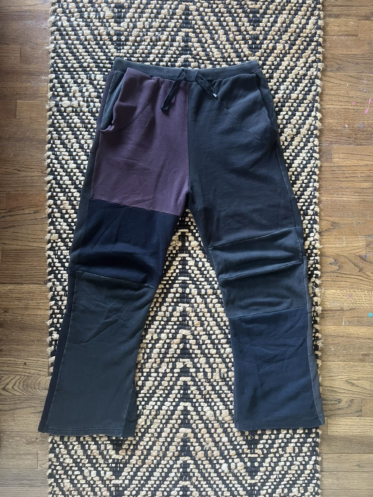 Maison Margiela Maison Margiela Artisanal AW04 Reconstructed Sweatpants Size US 31 - 1 Thumbnail