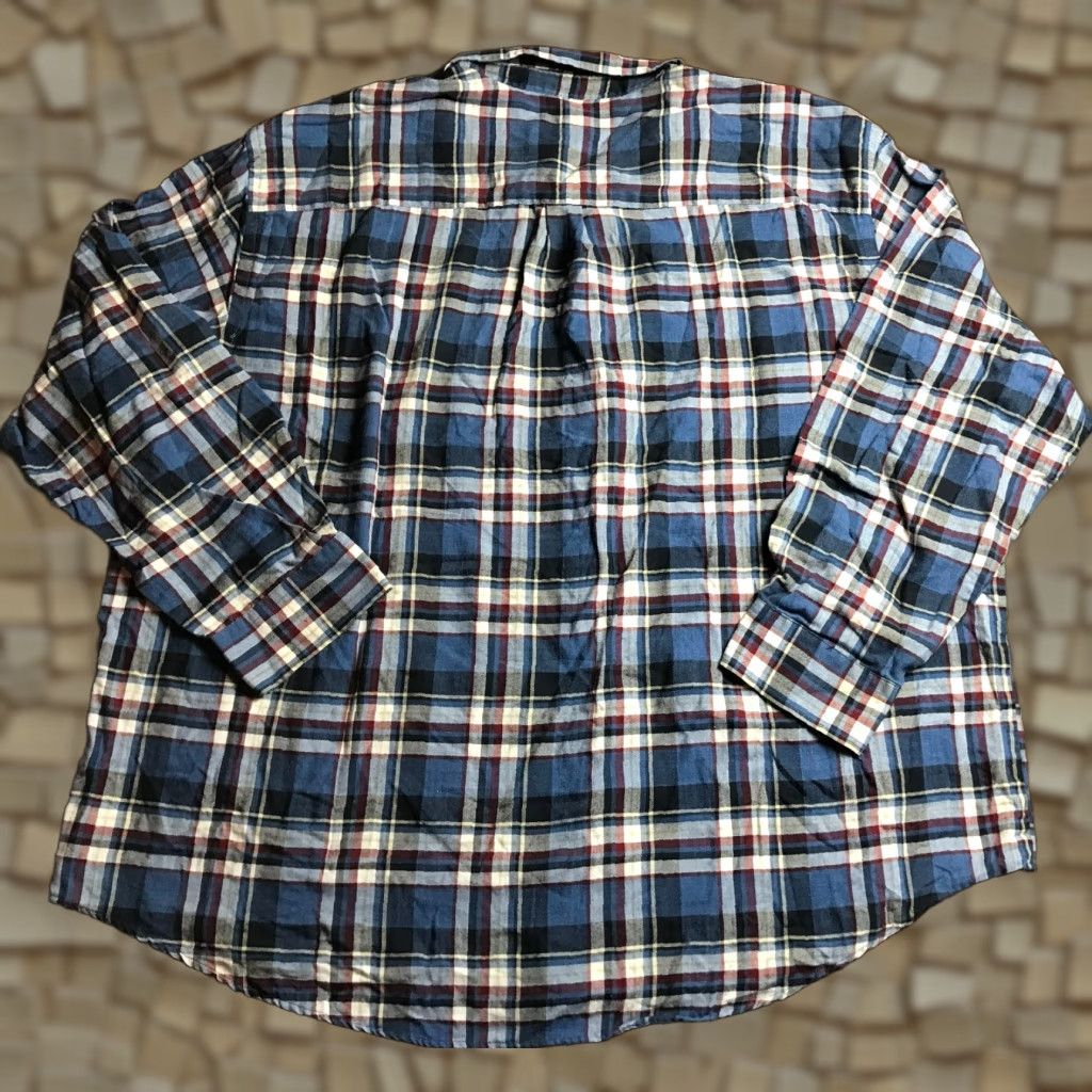 Van Heusen Van Heusen Shirt Men's Size 3XL Blue Red White Plaid Button Up Long Sleeve Size US XXL / EU 58 / 5 - 1 Thumbnail
