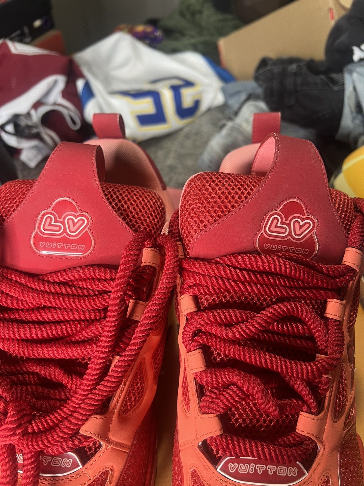 Louis Vuitton Lv Skate Sneaker ‘Red’ Size US 12 / EU 45 - 18 Thumbnail