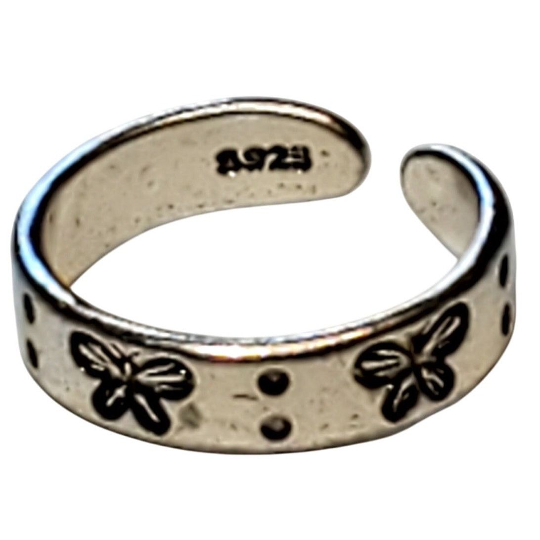 Other 925 Silver Butterfly Design Ring Sz 5.5 Unsigned Minimalist Size ONE SIZE - 2 Thumbnail