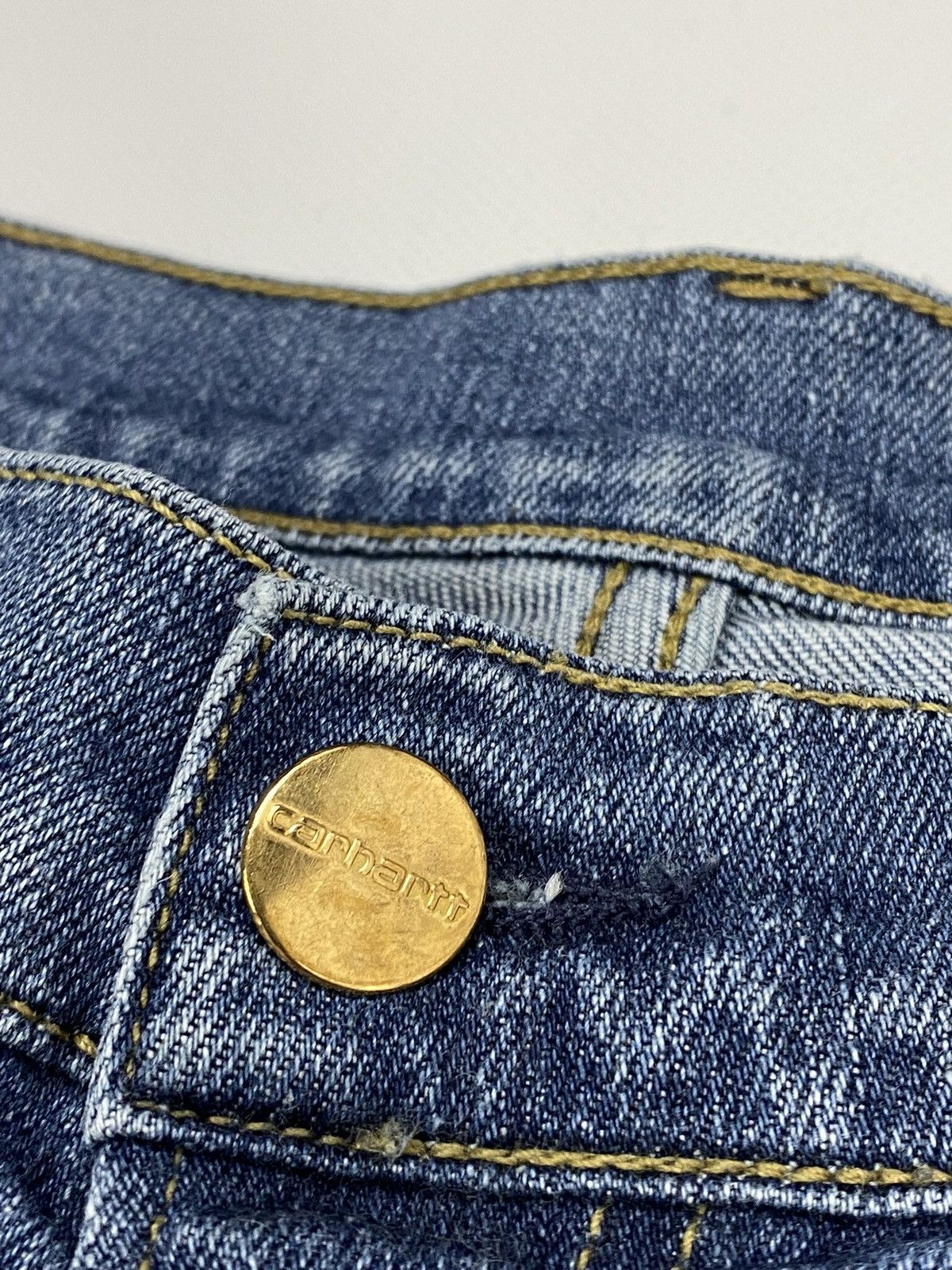Carhartt 🔥LASTDROP🔥 Carhartt Rebel Distressed Denim Jeans Slim Pants Size US 31 - 16 Thumbnail