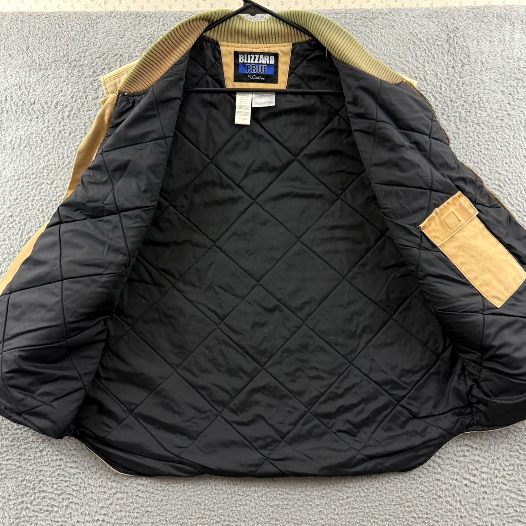 Walls VINTAGE Walls Blizzard Pruf Vest Men 2XL Brown Canvas Insulated Quilted Lined Zip Workwear Jacket/Coat Mid-Length Outdoors Mens Size US XXL / EU 58 / 5 - 4 Thumbnail