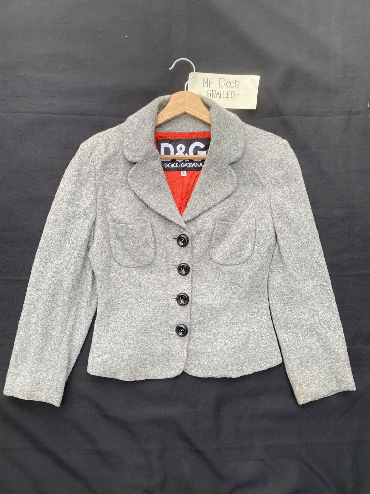 Dolce & Gabbana Rare Vintage Dolce & Gabbana Wool Jacket Size S / US 4 / IT 40 - 1 Thumbnail