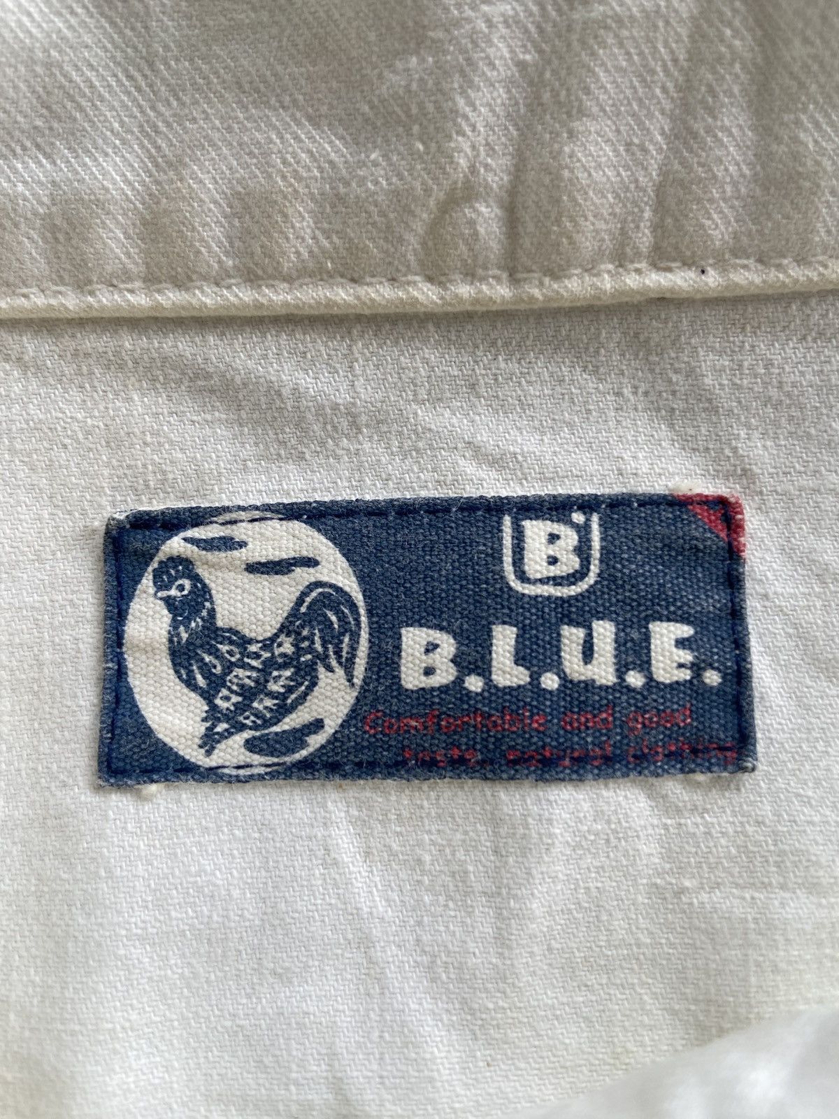 Blue Blue Japan 1990s Blue Blue Japan - Mud Wash Broken White Trucker Jacket Size M / US 6-8 / IT 42-44 - 5 Thumbnail