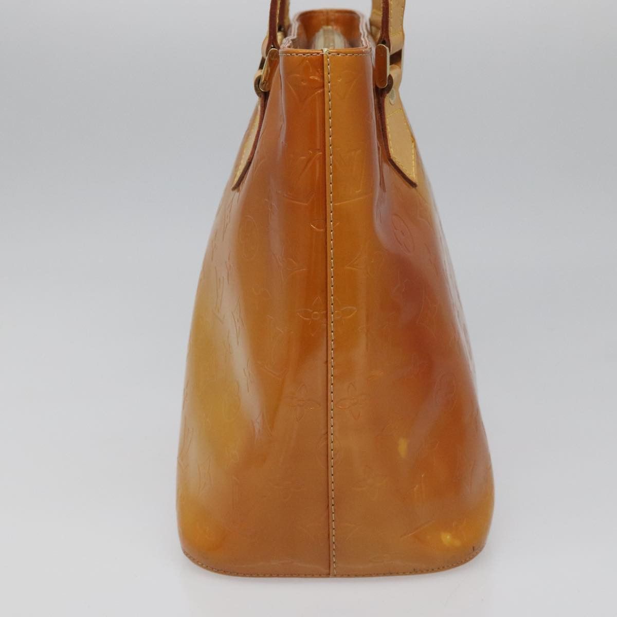 Louis Vuitton LOUIS VUITTON Monogram Vernis Houston Hand Bag Beige M91004 Size ONE SIZE - 3 Thumbnail