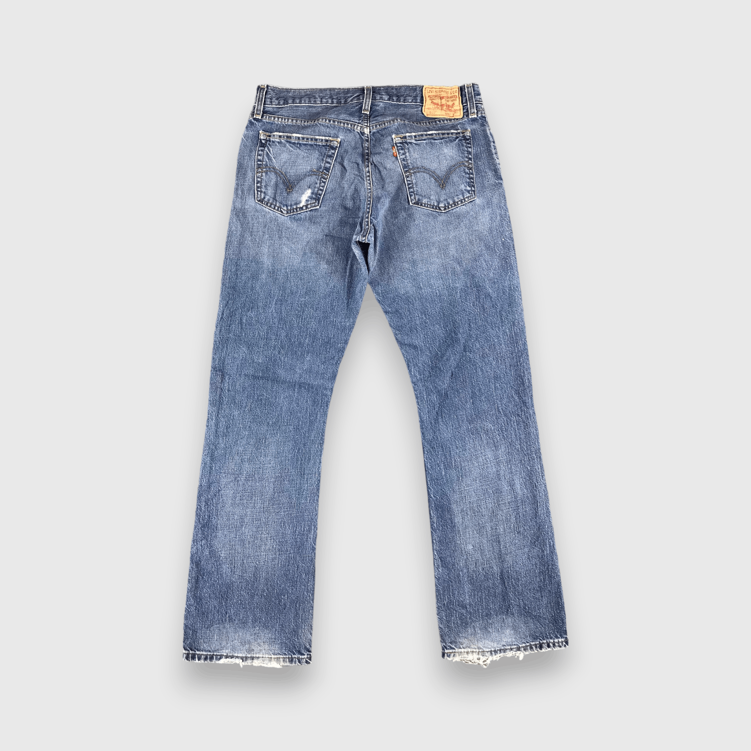 Levi's 90s Vintage Blue Wash Levis 527 Flare Jeans-J2674 Size US 34 / EU 50 - 2 Thumbnail